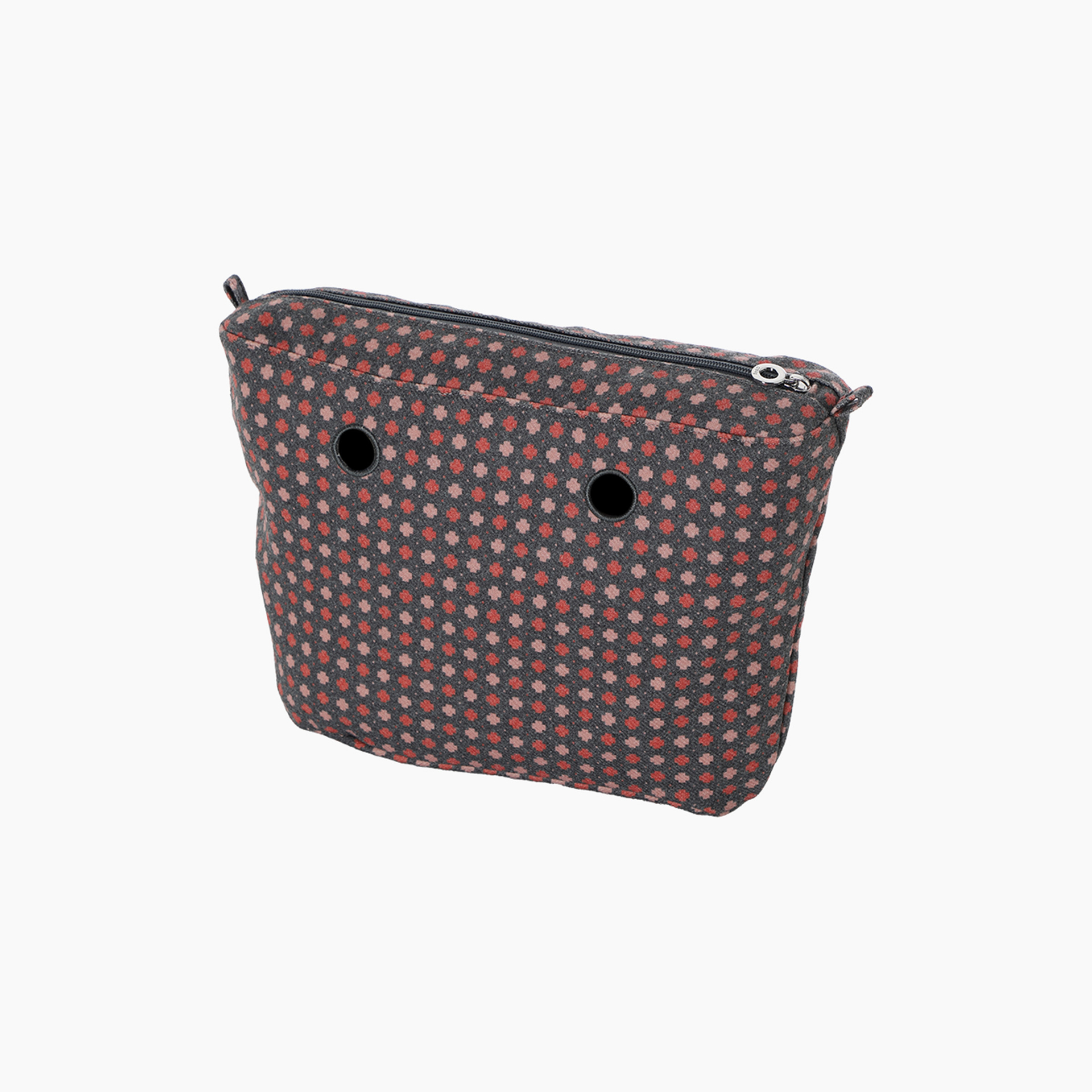 Sacca interna O bag mini tweed geometrico old pink - O bag Official Website