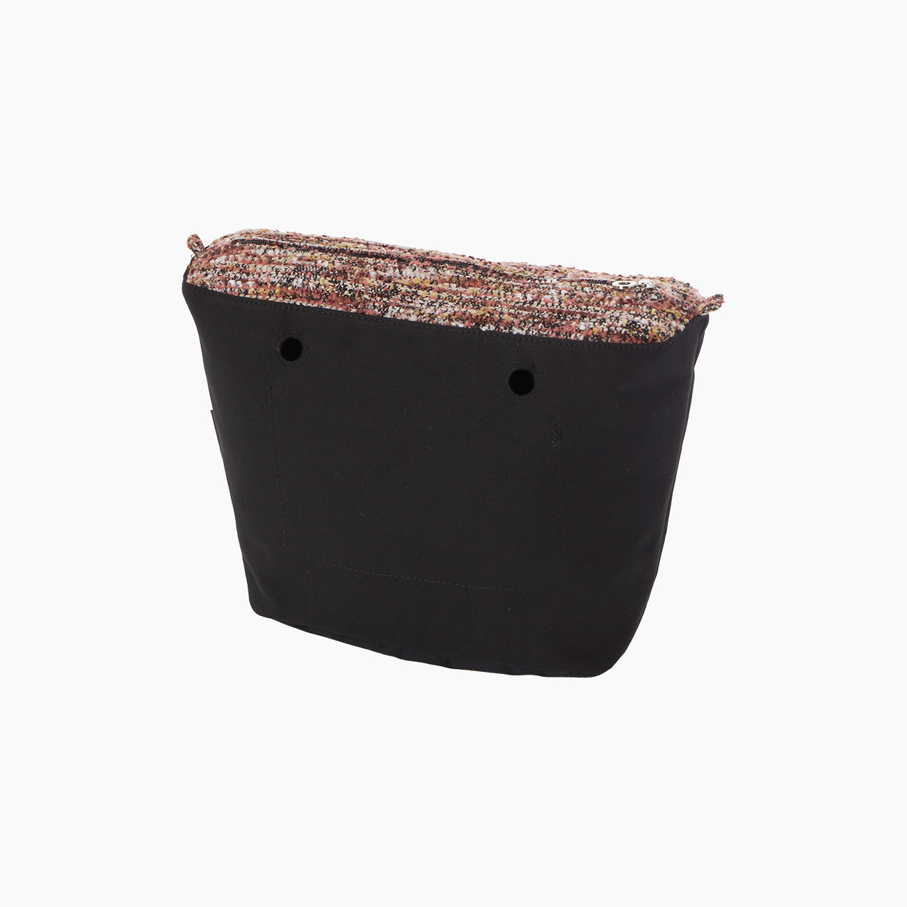 Sacca interna O bag mini tweed bouclè rosa smoke - O bag Official Website