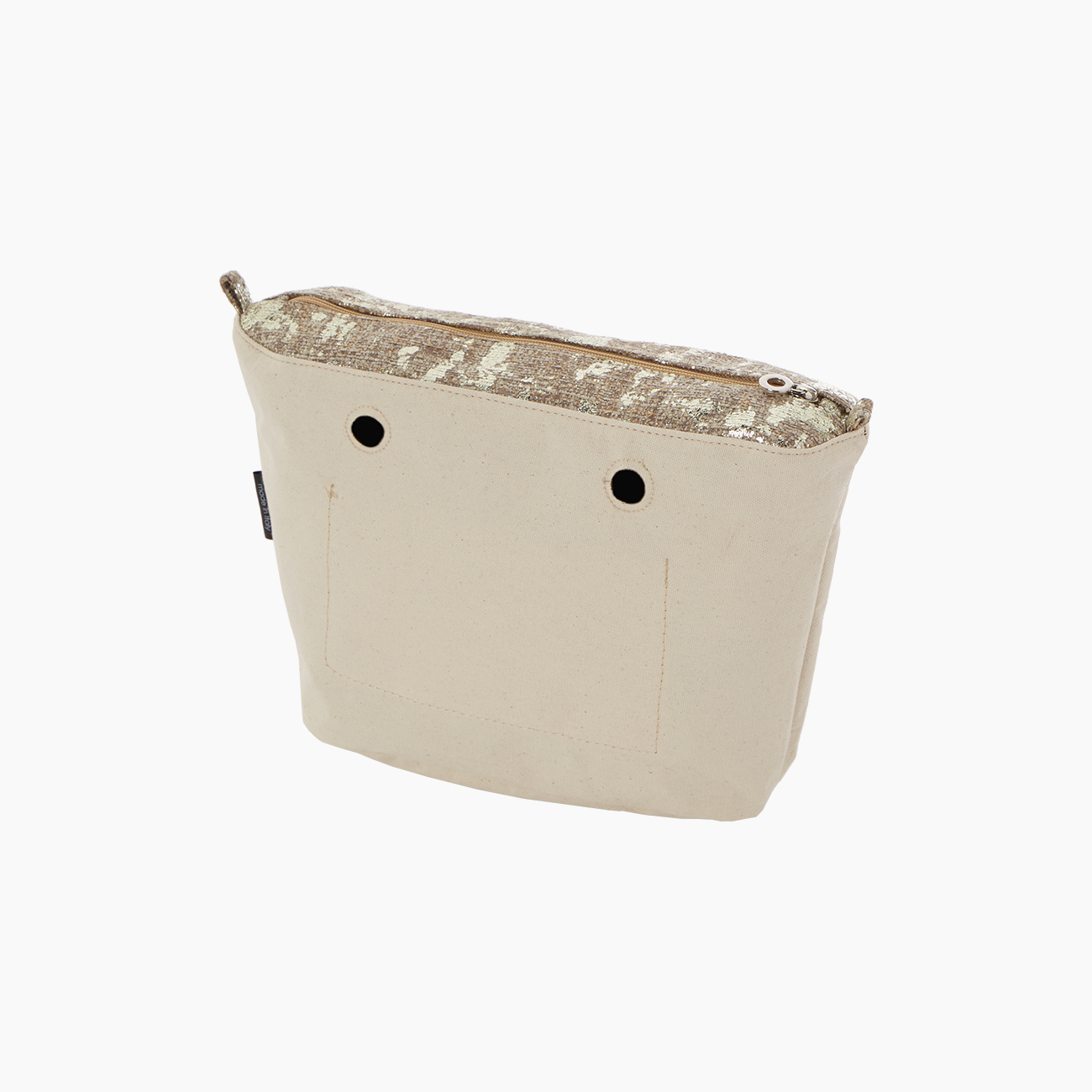 Sacca interna O bag mini luxury laminato sabbia - O bag Official Website