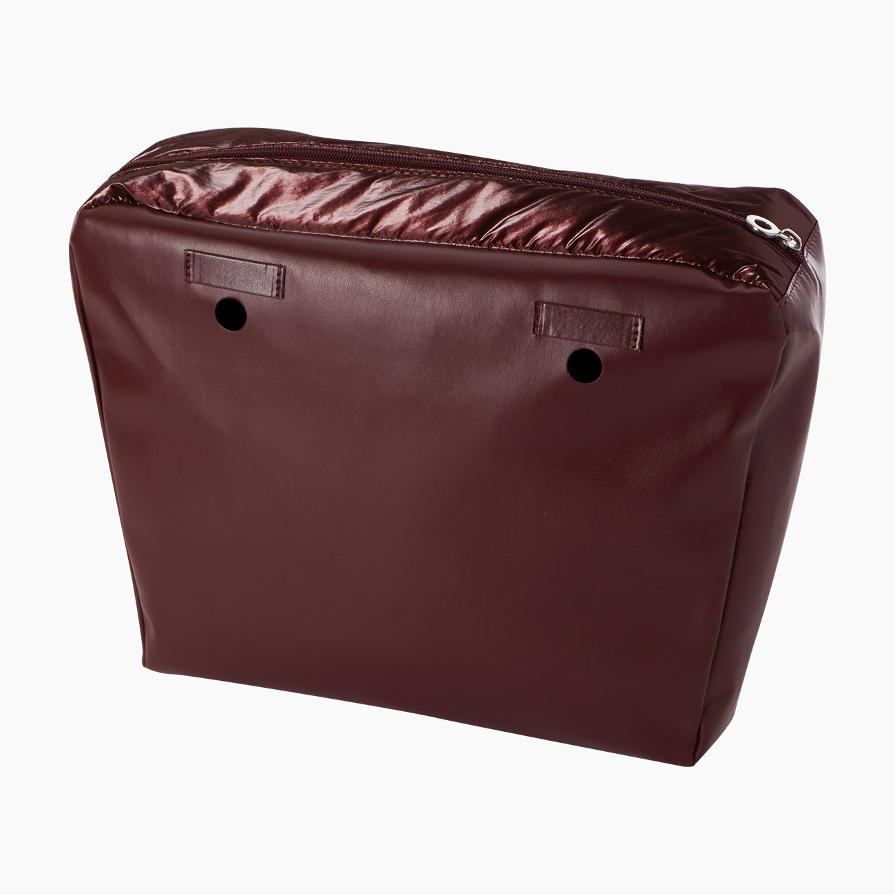 Sacca interna e passanti nylon lucido imbottito bordeaux O bag - O bag Official Website