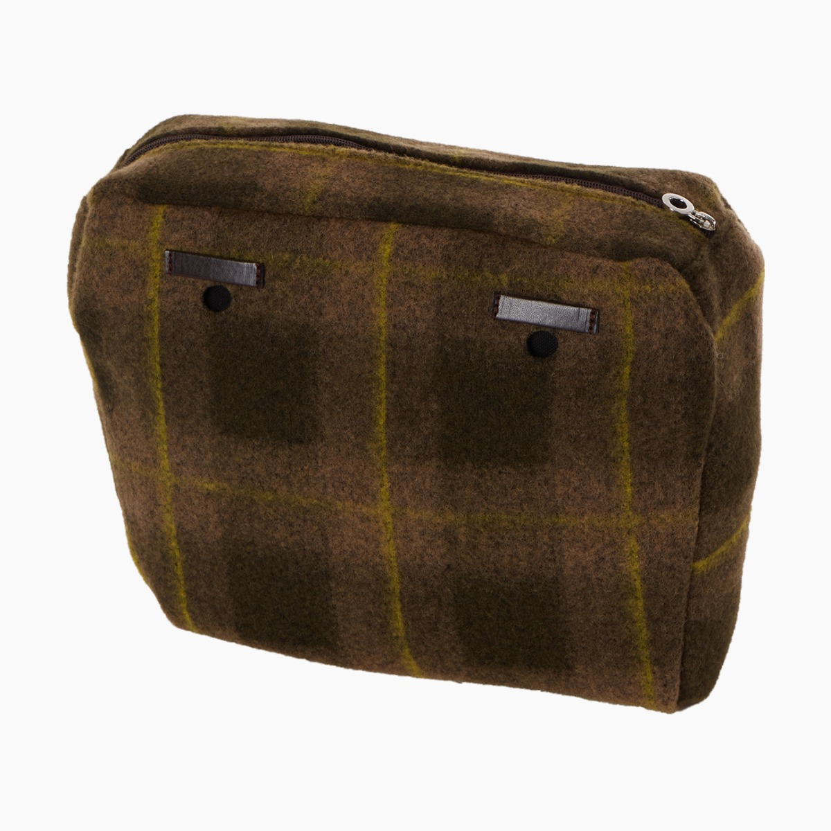 Sacca interna e passanti tessuto jacquard check plaid biscotto O bag - O bag Official Website