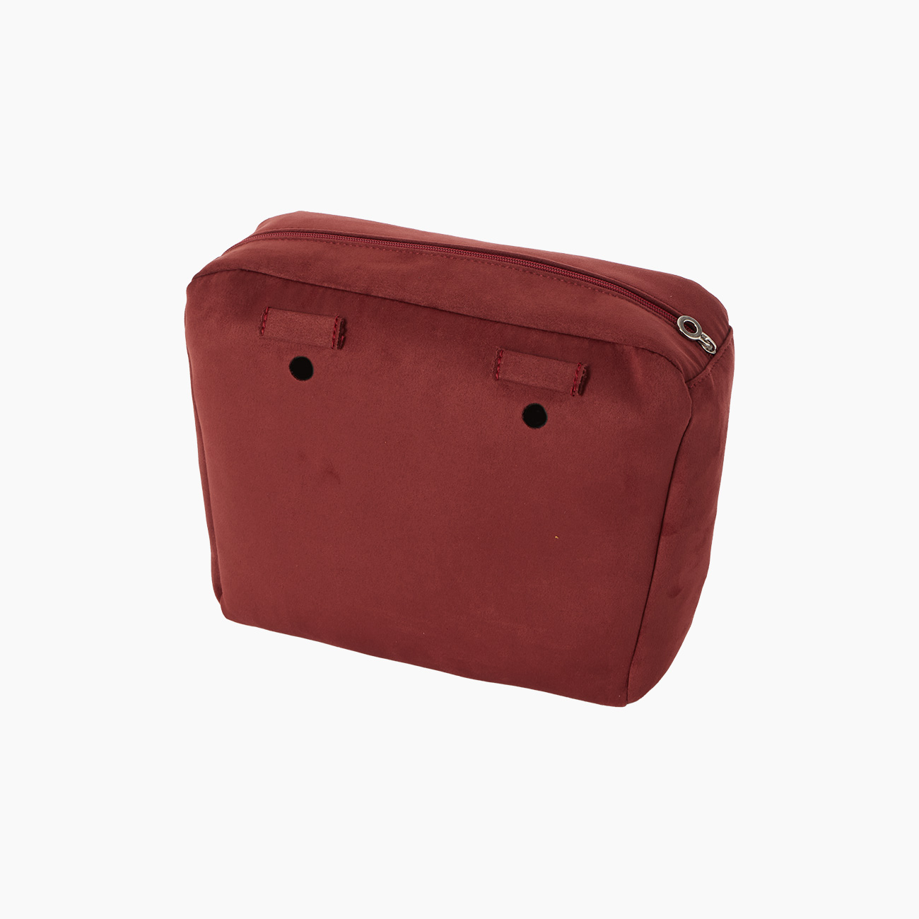 Sacca interna e passanti tessuto nubuck bordeaux O bag mini - O bag Official Website