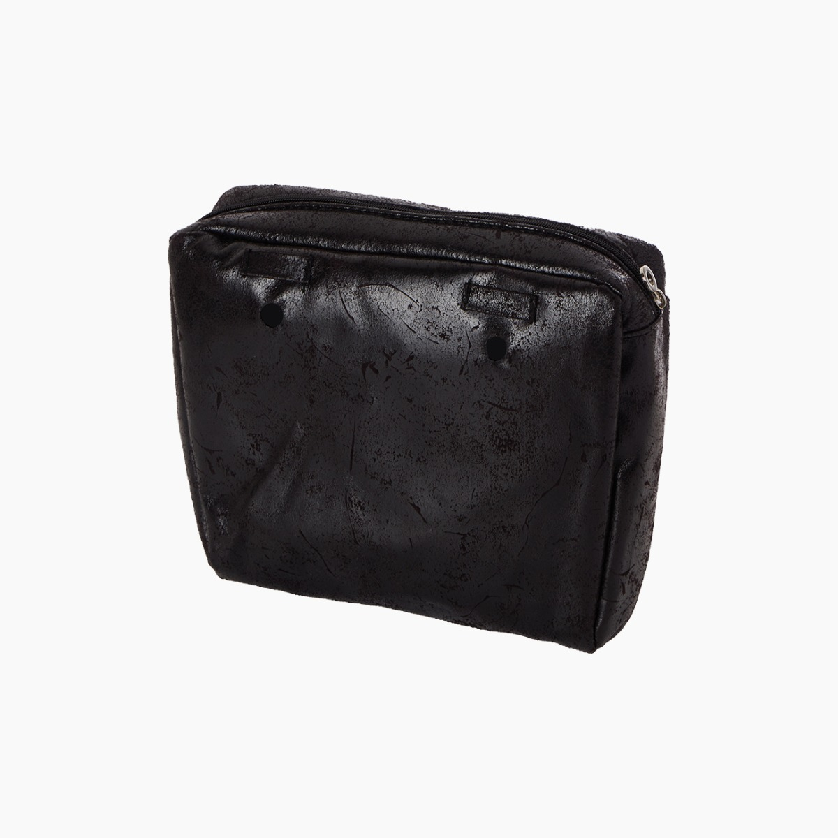 Sacca interna e passanti effetto montone nero O bag mini - O bag Official Website