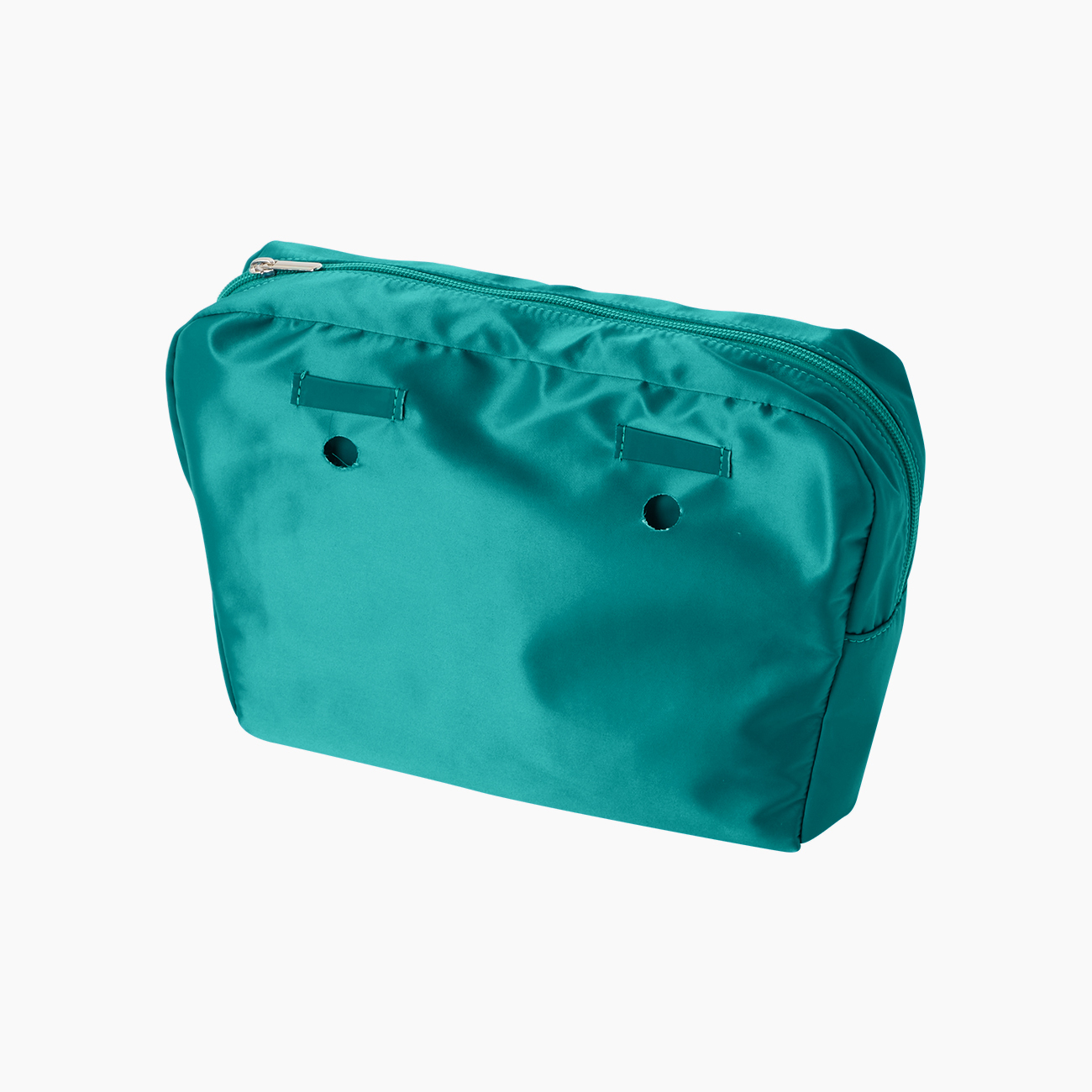 Innenbeutel und Gürtelschlaufe aus Nylon glänzend O bag mini in Blaues Gras - O bag Official Website