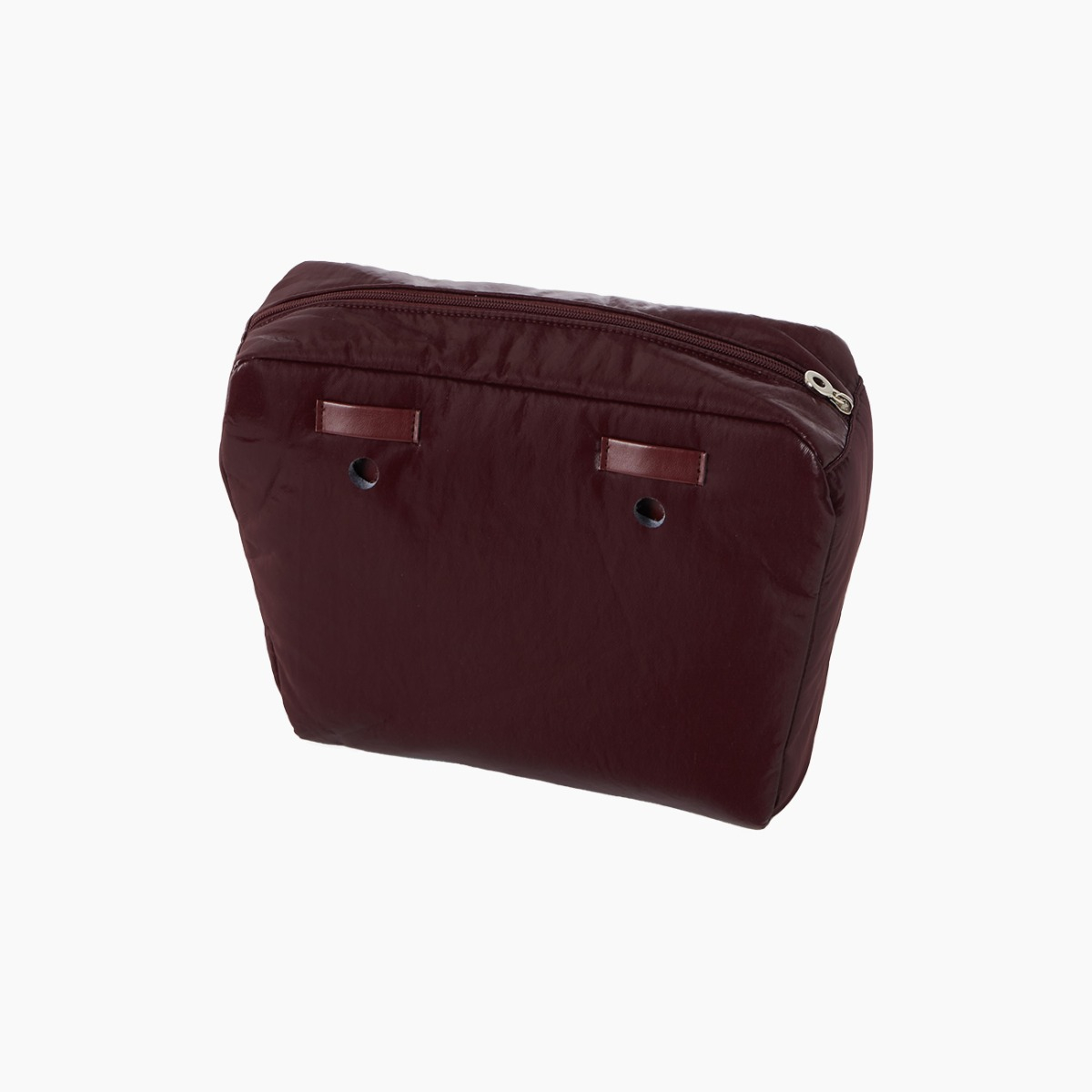 Sacca interna e passanti nylon lucido imbottito bordeaux O bag mini - O bag Official Website