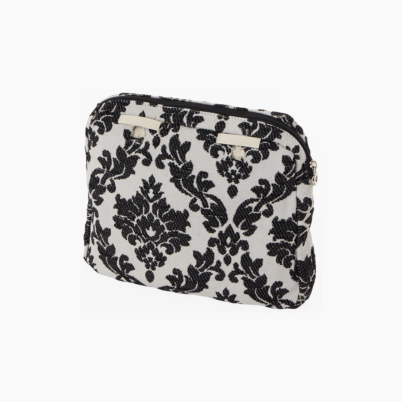 Sacca interna e passanti tessuto damascato ciniglia nero O bag reverse - O bag Official Website