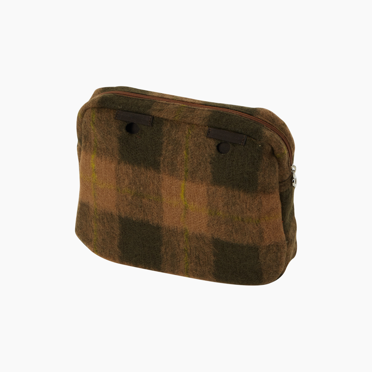 Sacca interna e passanti tessuto jacquard check plaid biscotto O bag reverse - O bag Official Website