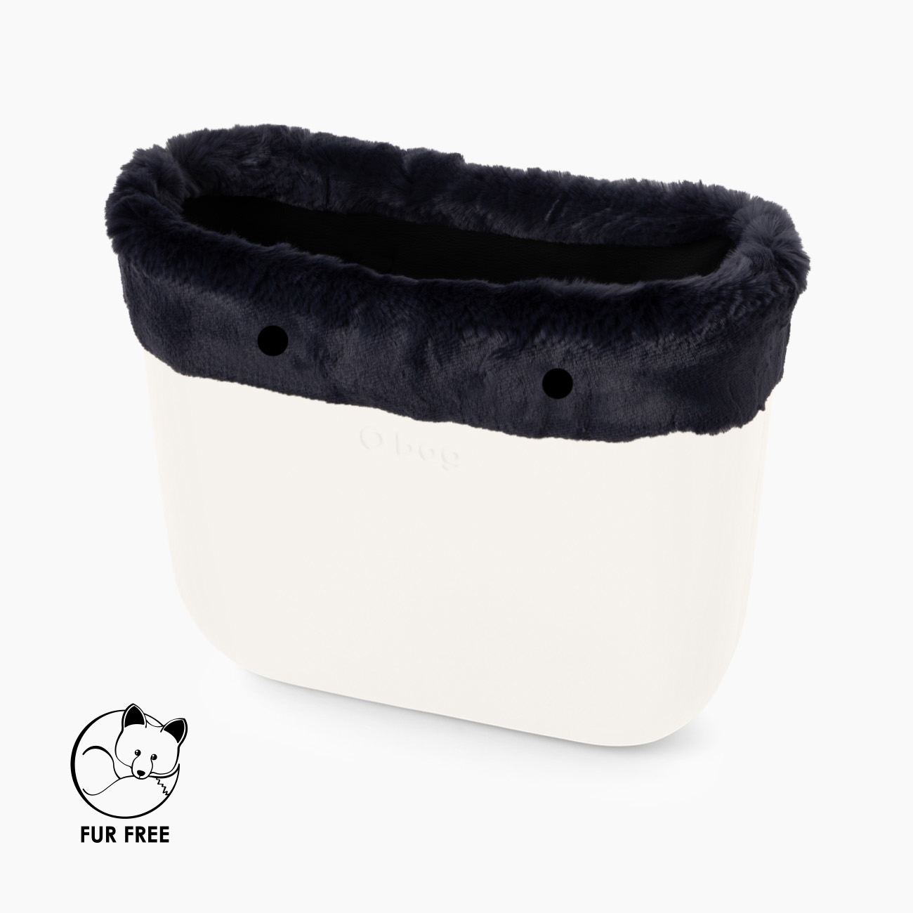 Bordo fibra sintetica effetto lapin rex blu O bag - O bag Official Website