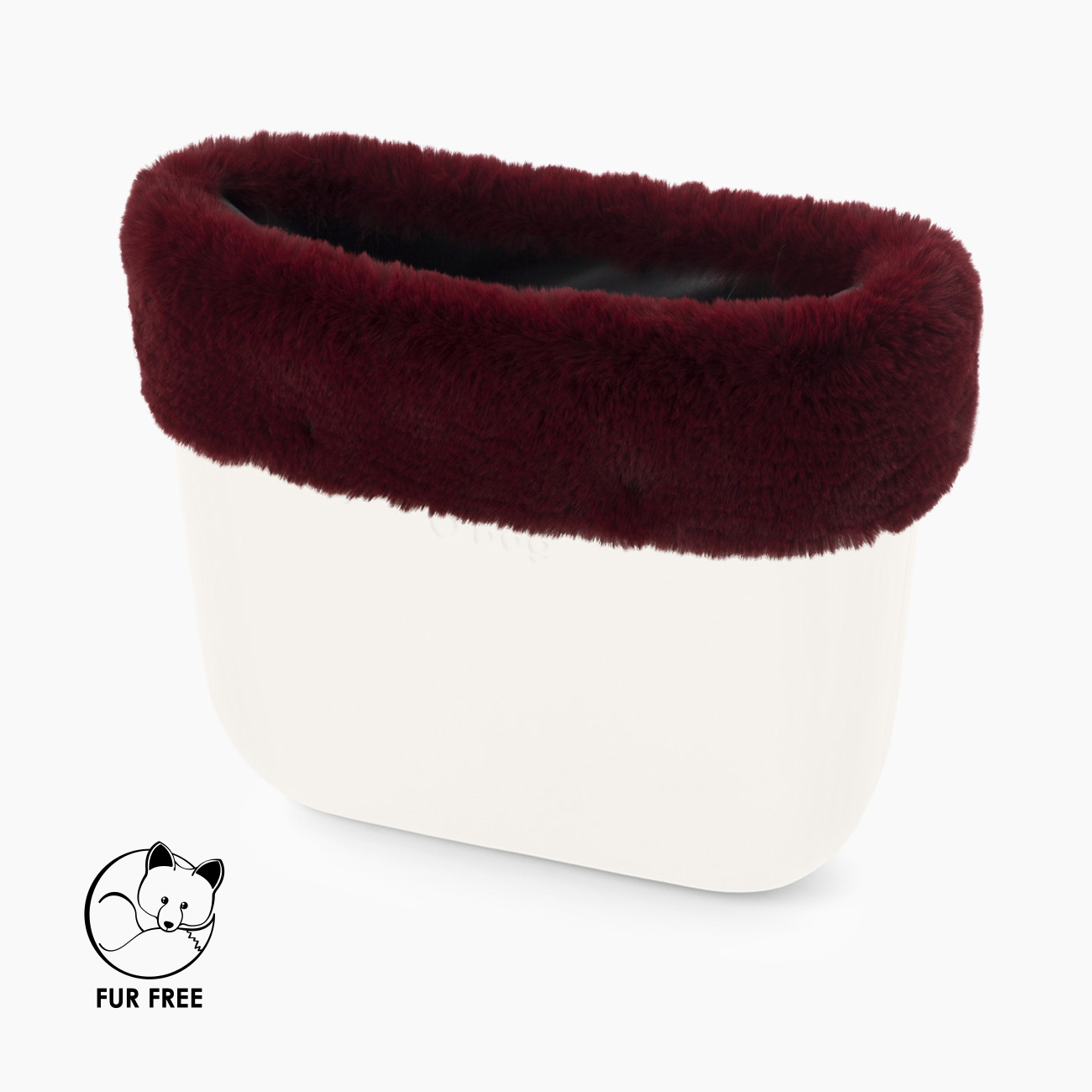 Bordo O bag fibra sintetica lapin rex bordeaux - O bag Official Website
