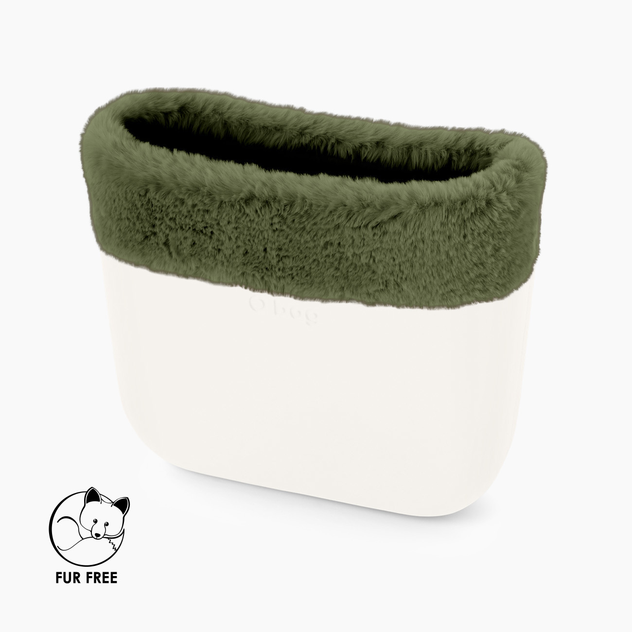 Bordo fibra sintetica effetto lapin rex militare O bag - O bag Official Website