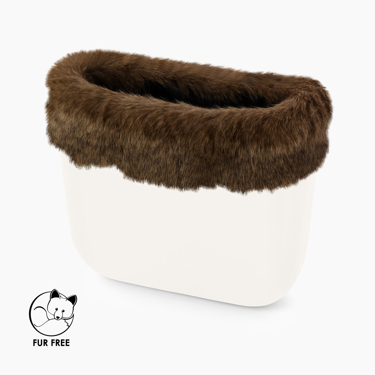 Trim eco castor fur brown O bag - O bag Official Website