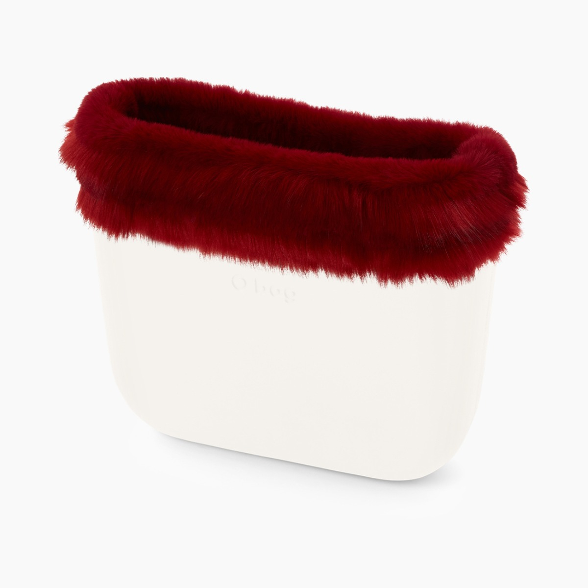 Bordo fibra sintetica effetto lapin scalettata bordeaux O bag - O bag Official Website