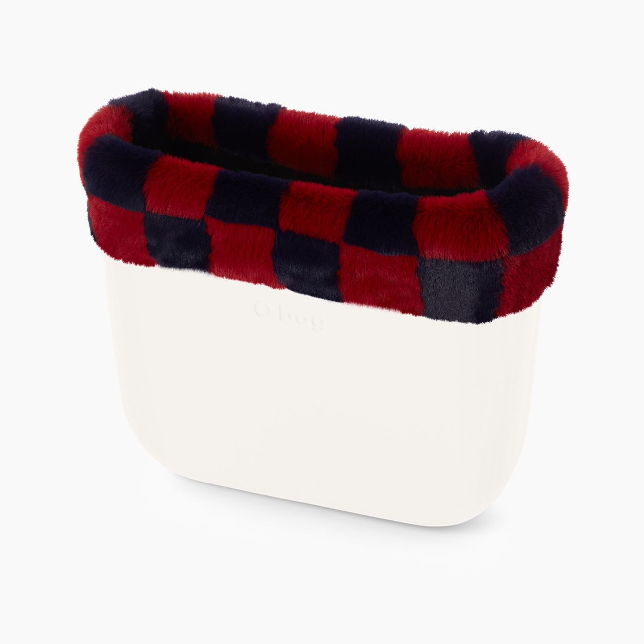 Bordo effetto lapin check blu navy e india O bag - O bag Official Website