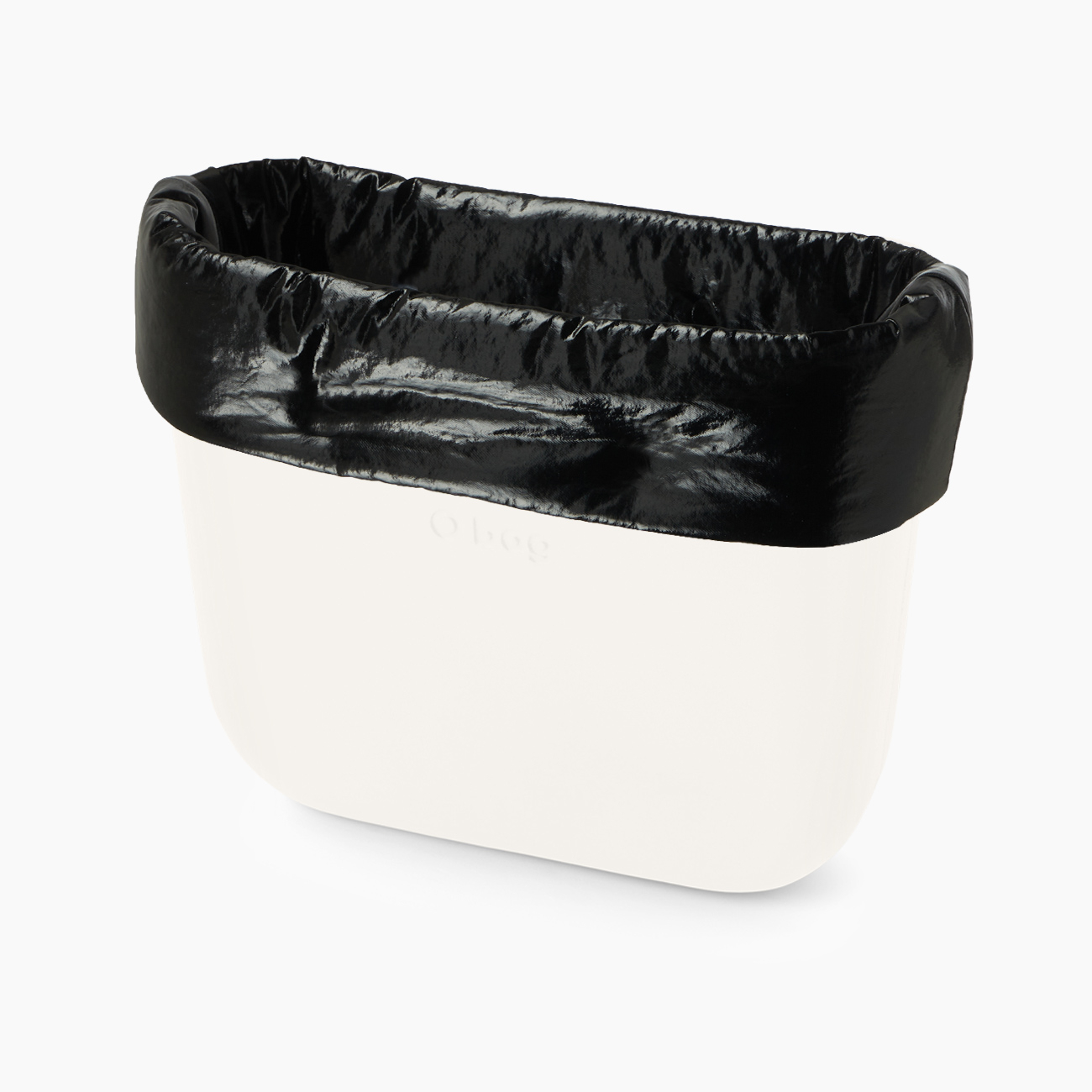 Bordo nylon lucido imbottito nero O bag - O bag Official Website
