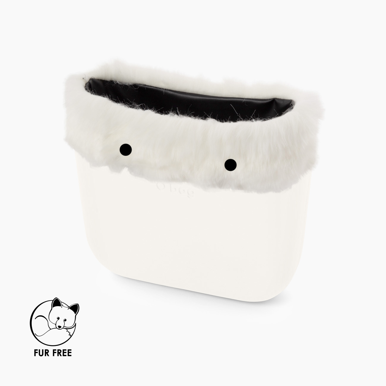 Bordo O bag mini fibra sintetica volpe bianco - O bag Official Website