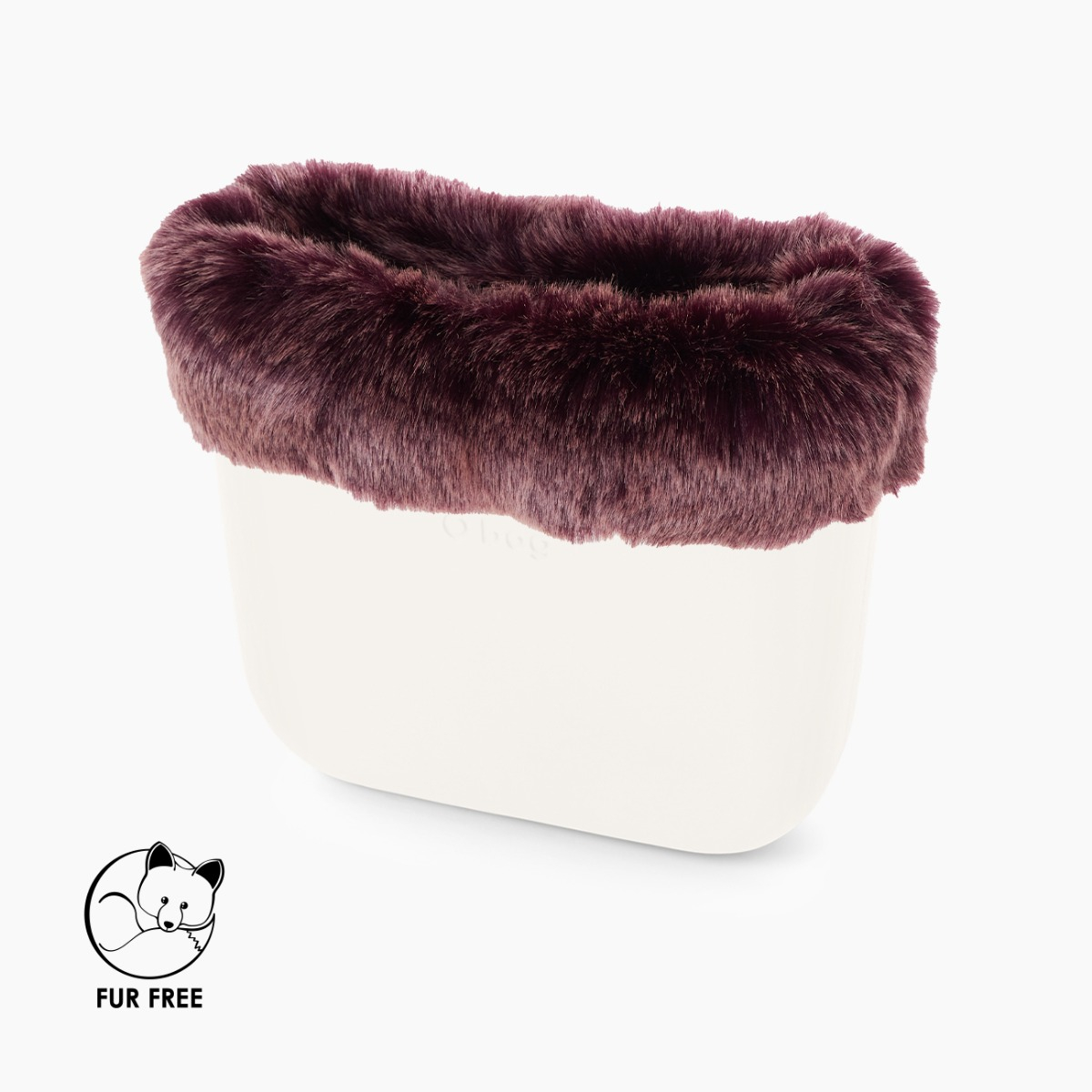 Bordo O bag mini fibra sintetica volpe porpora - O bag Official Website
