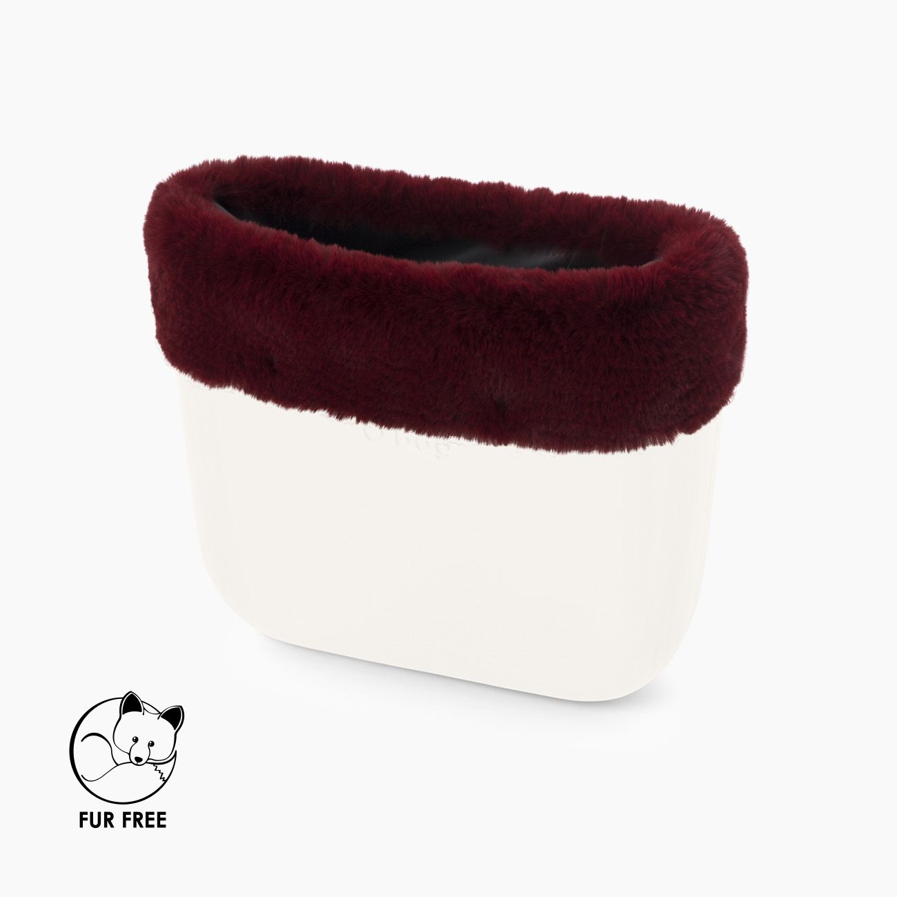 Bordo O bag mini fibra sintetica lapin rex bordeaux - O bag Official Website