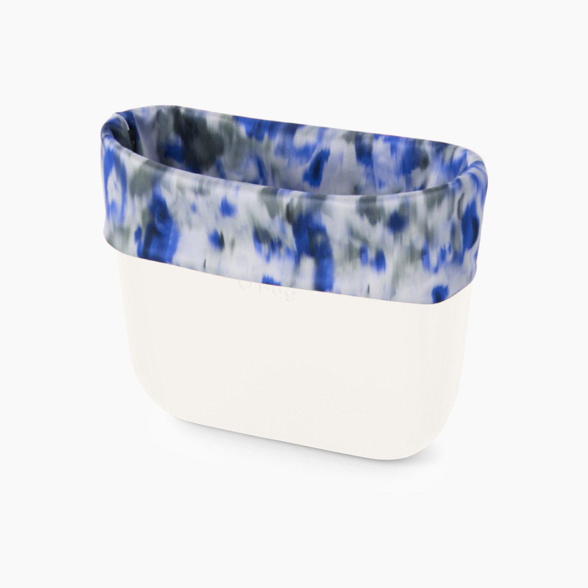 Trim crepe de chine fabric imperial blue O bag mini - O bag Official Website