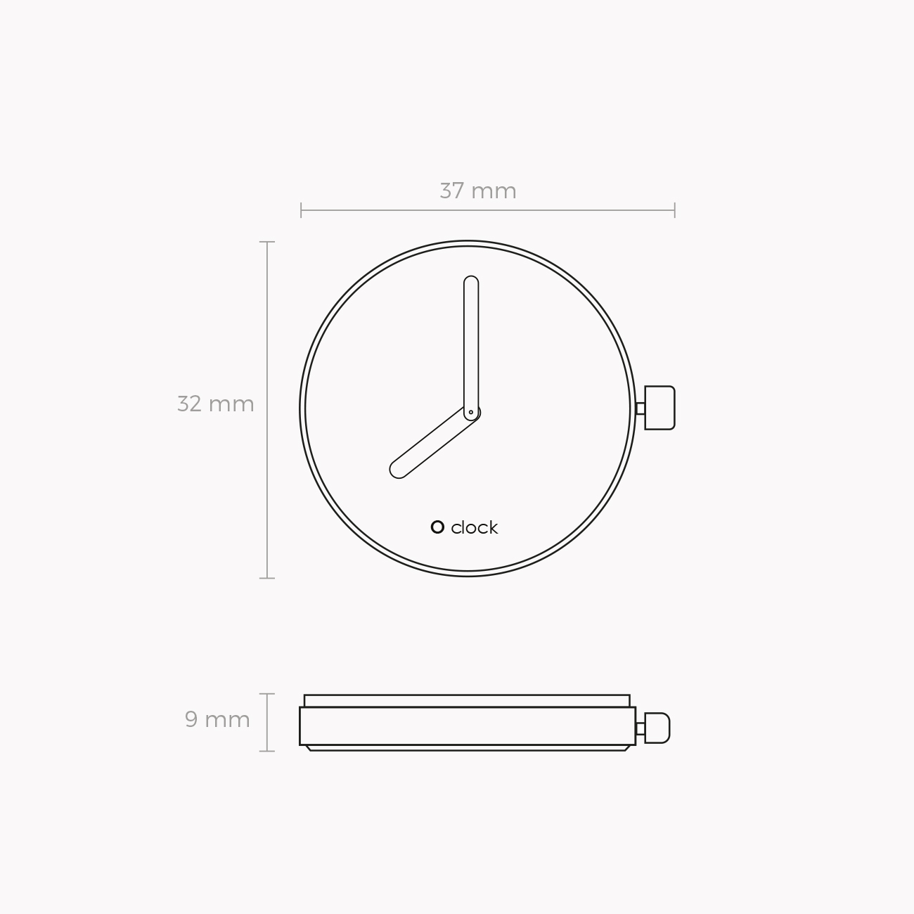 Meccanismo mirror argento O clock - O bag Official Website