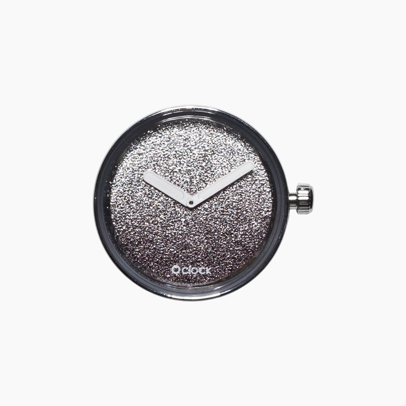 Meccanismo glitter argento O clock - O bag Official Website