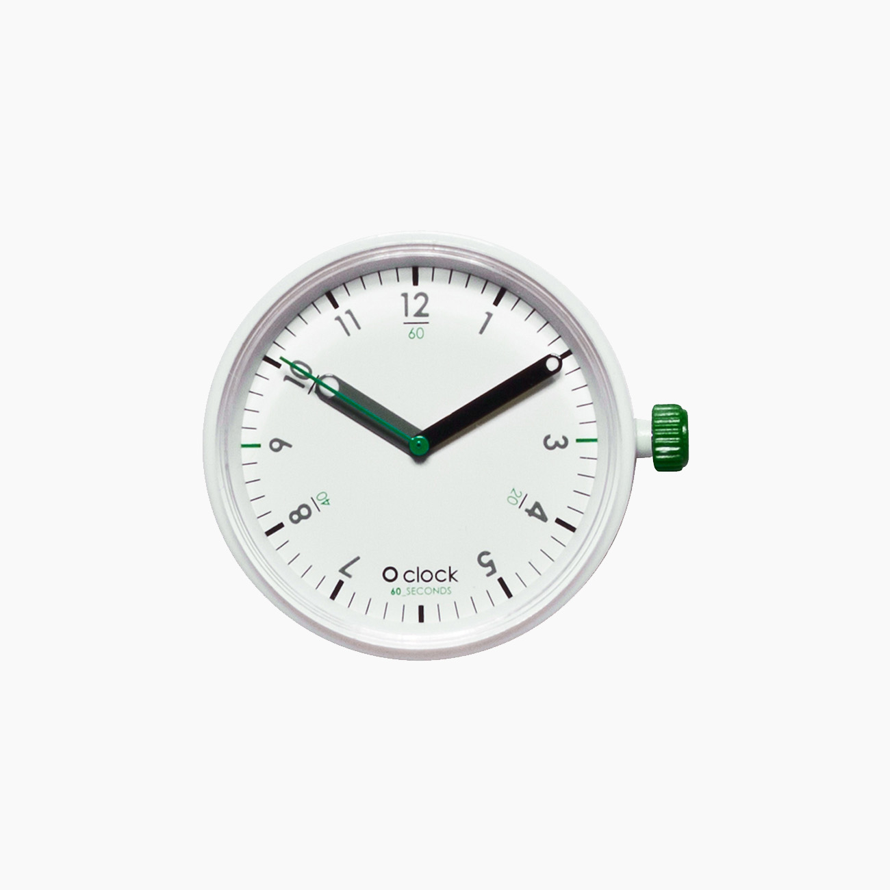 Meccanismo seconds verde bianco O Clock - O bag Official Website