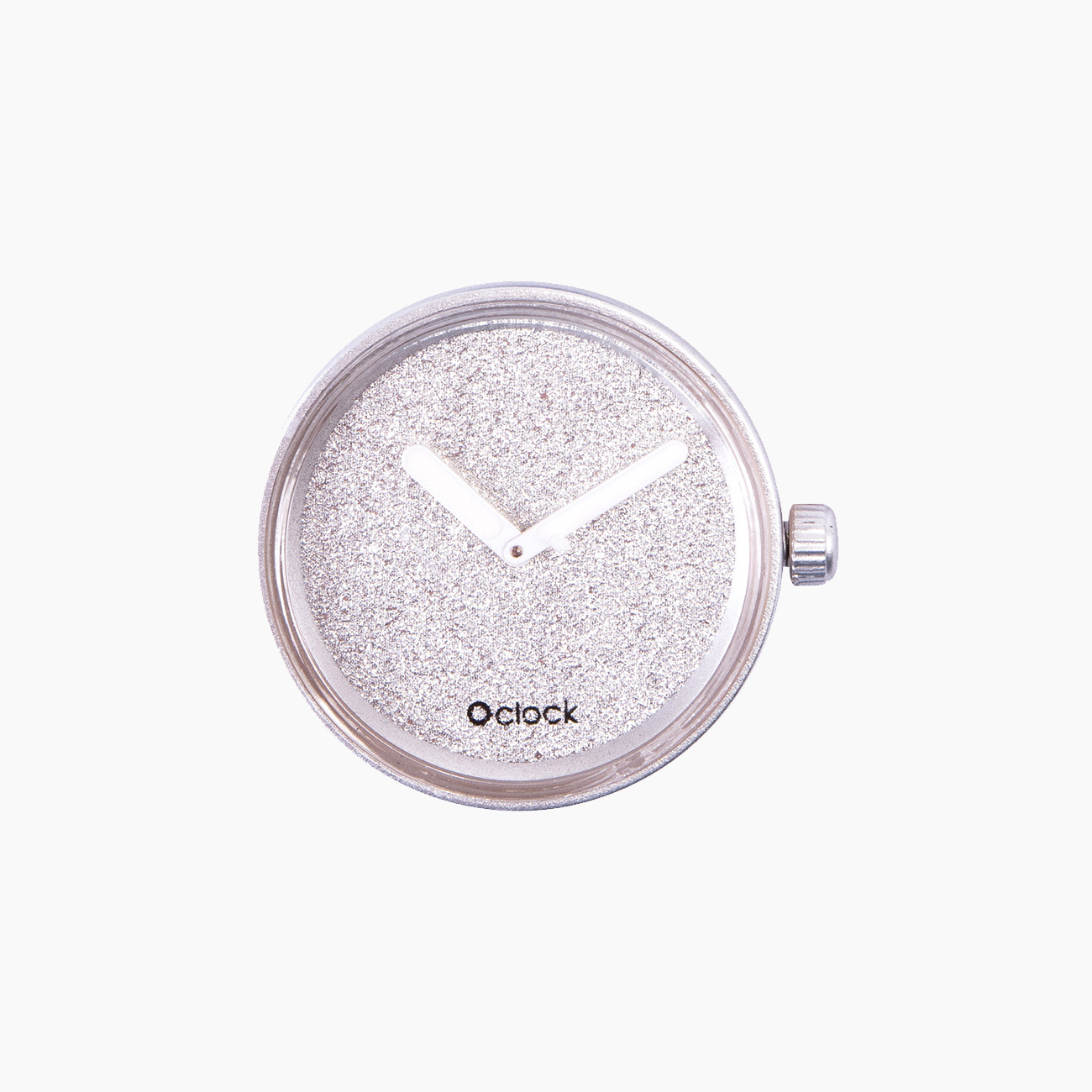 Meccanismo glitter argento O clock - O bag Official Website