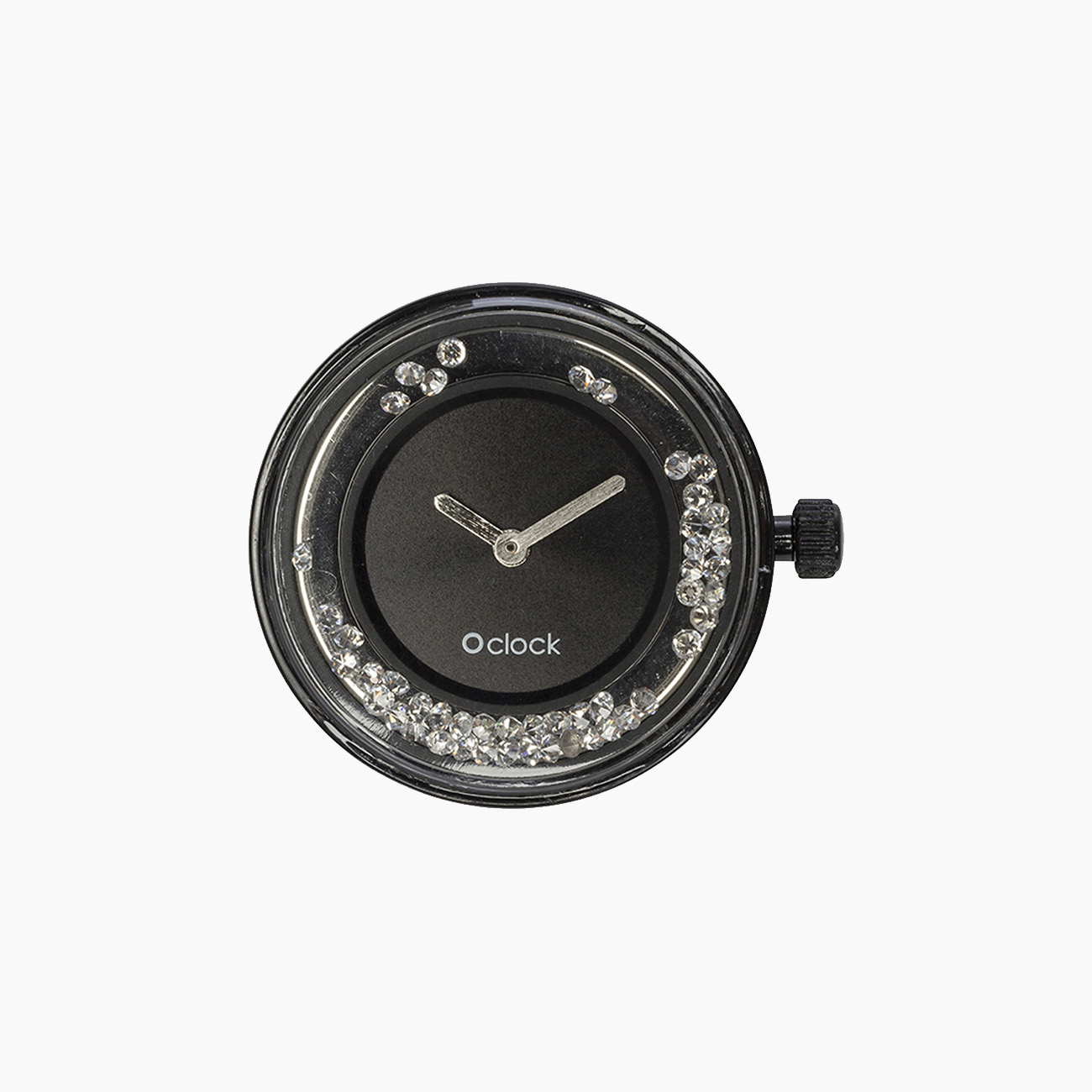 Meccanismo shiny crystals nero O clock - O bag Official Website