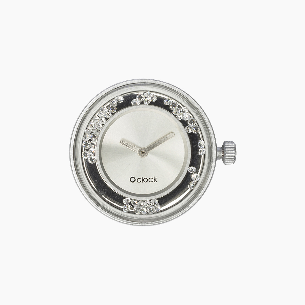 Meccanismo shiny crystals argento O clock - O bag Official Website