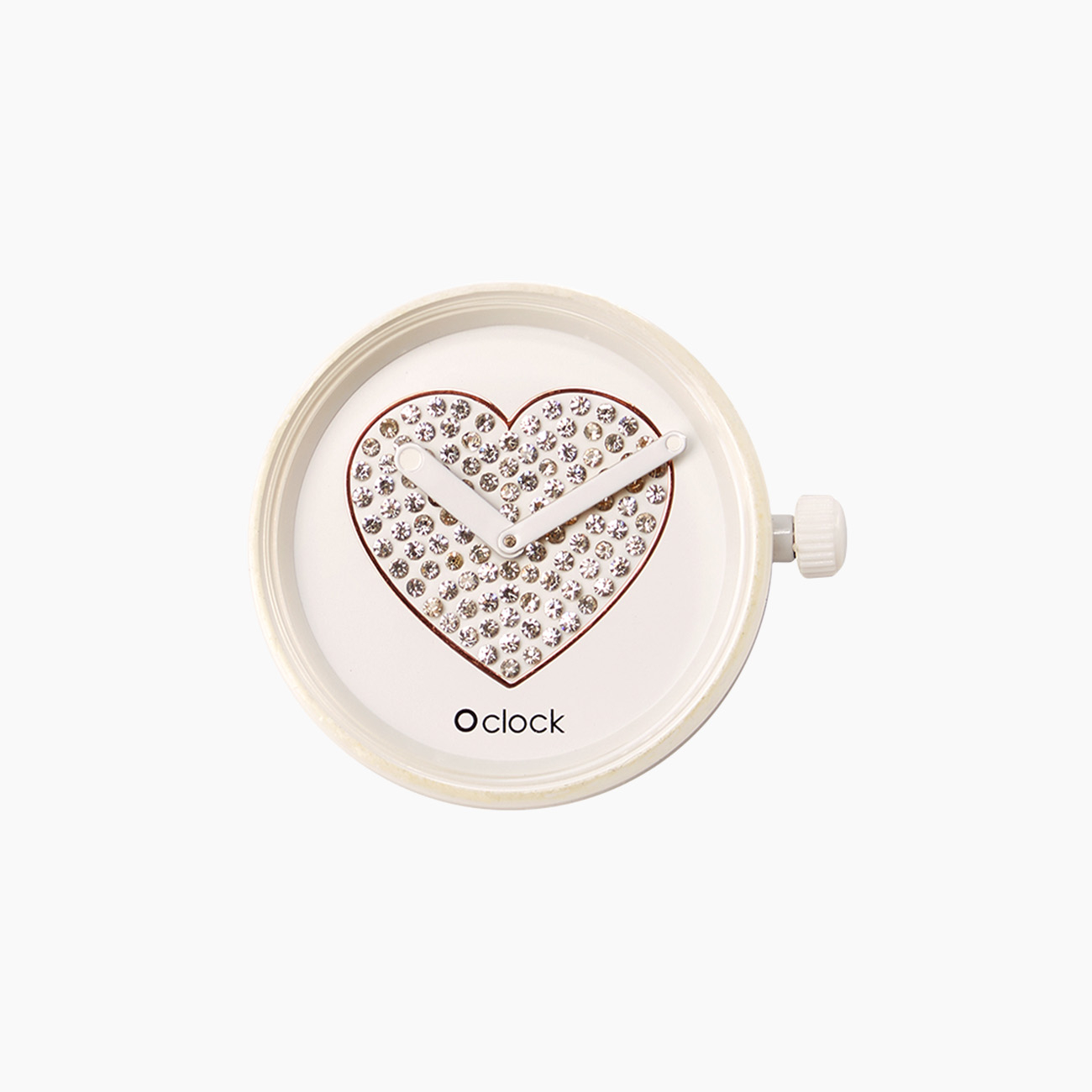 Meccanismo sparkling hearts bianco O clock - O bag Official Website
