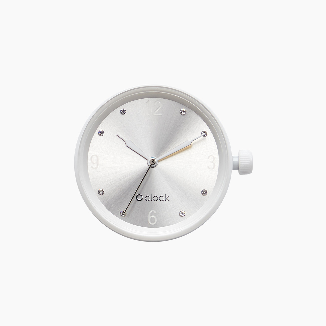 Meccanismo crystal numbers argento O clock - O bag Official Website