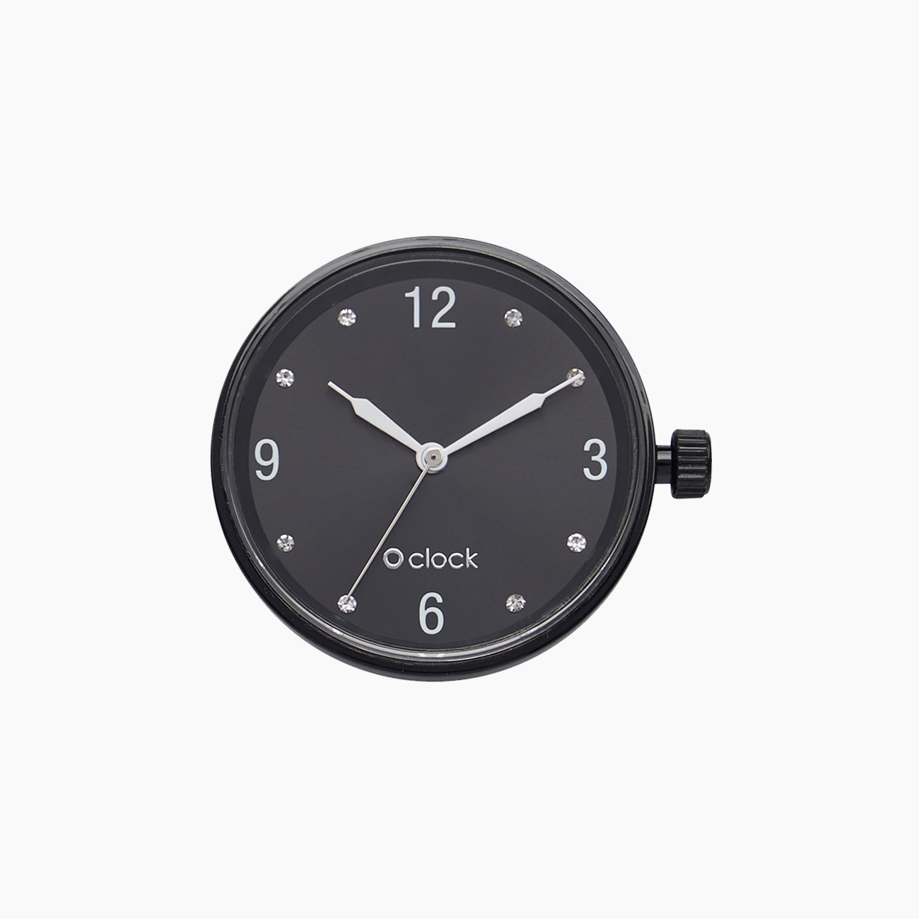 Meccanismo crystal numbers nero O clock - O bag Official Website