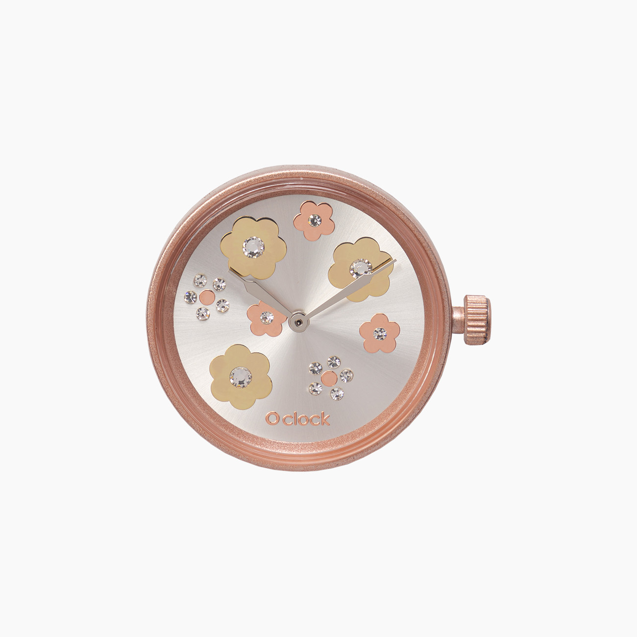 Meccanismo flower mix crystal oro rosa O clock - O bag Official Website