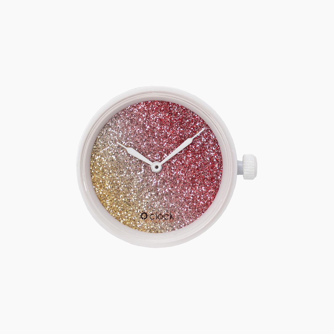 Meccanismo glitter bicolor cedro e corallo O clock - O bag Official Website