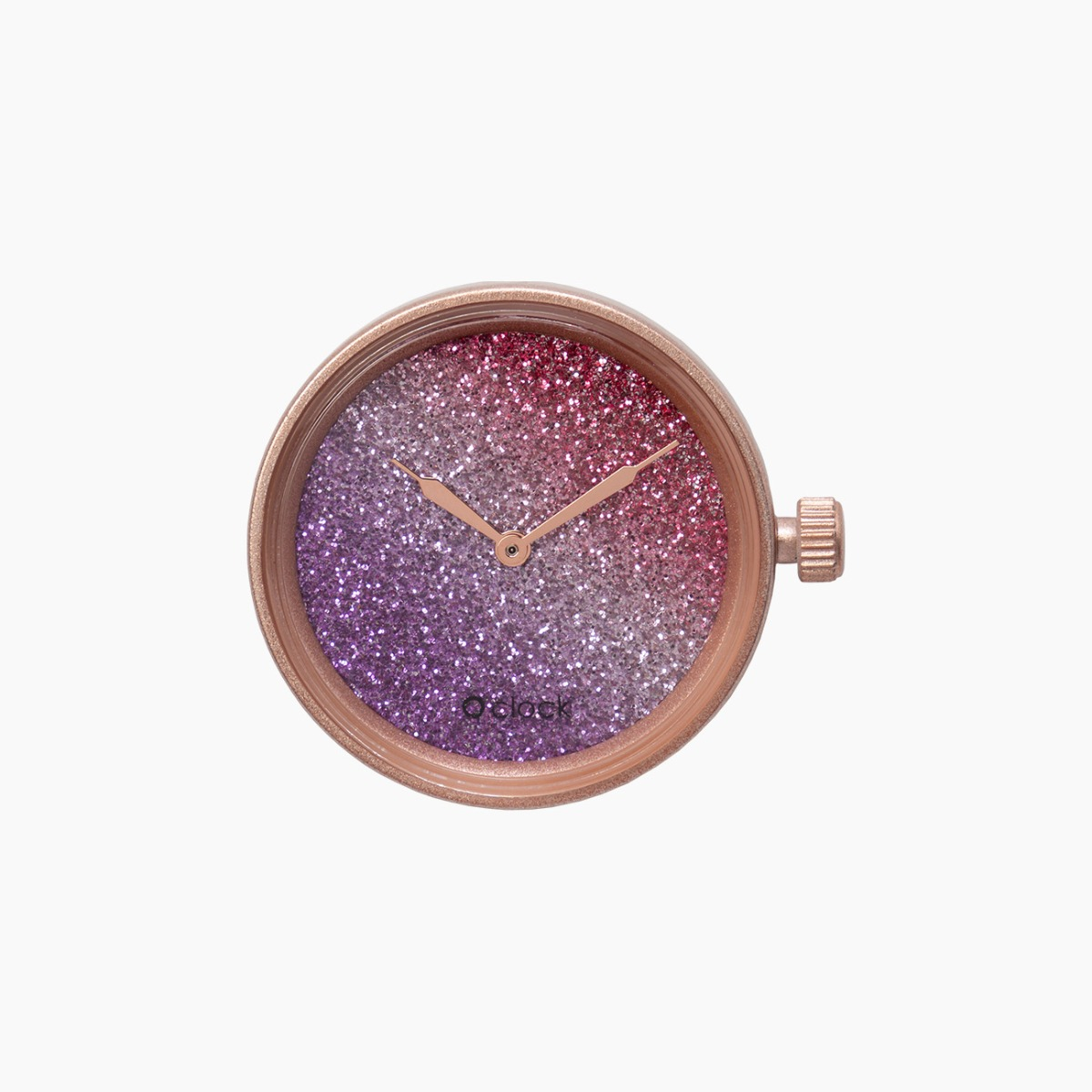 Meccanismo glitter bicolor cassis e amaranto O clock - O bag Official Website