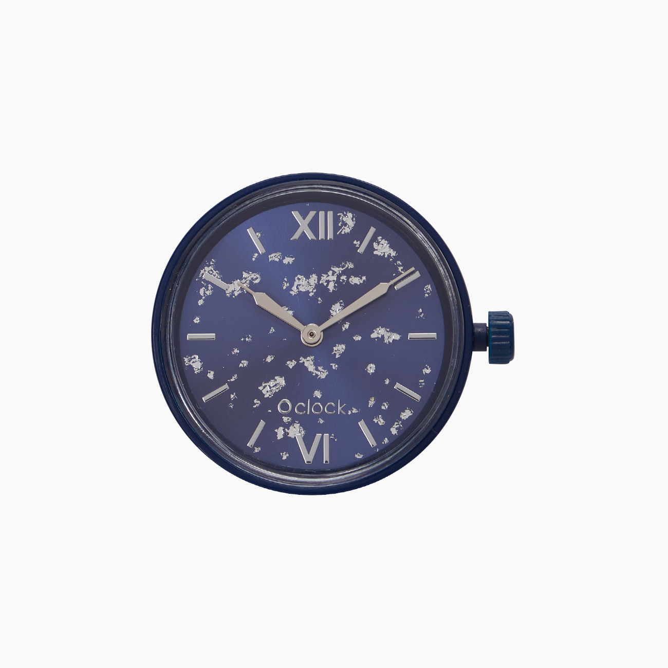 Meccanismo silver leaf blu navy O clock - O bag Official Website