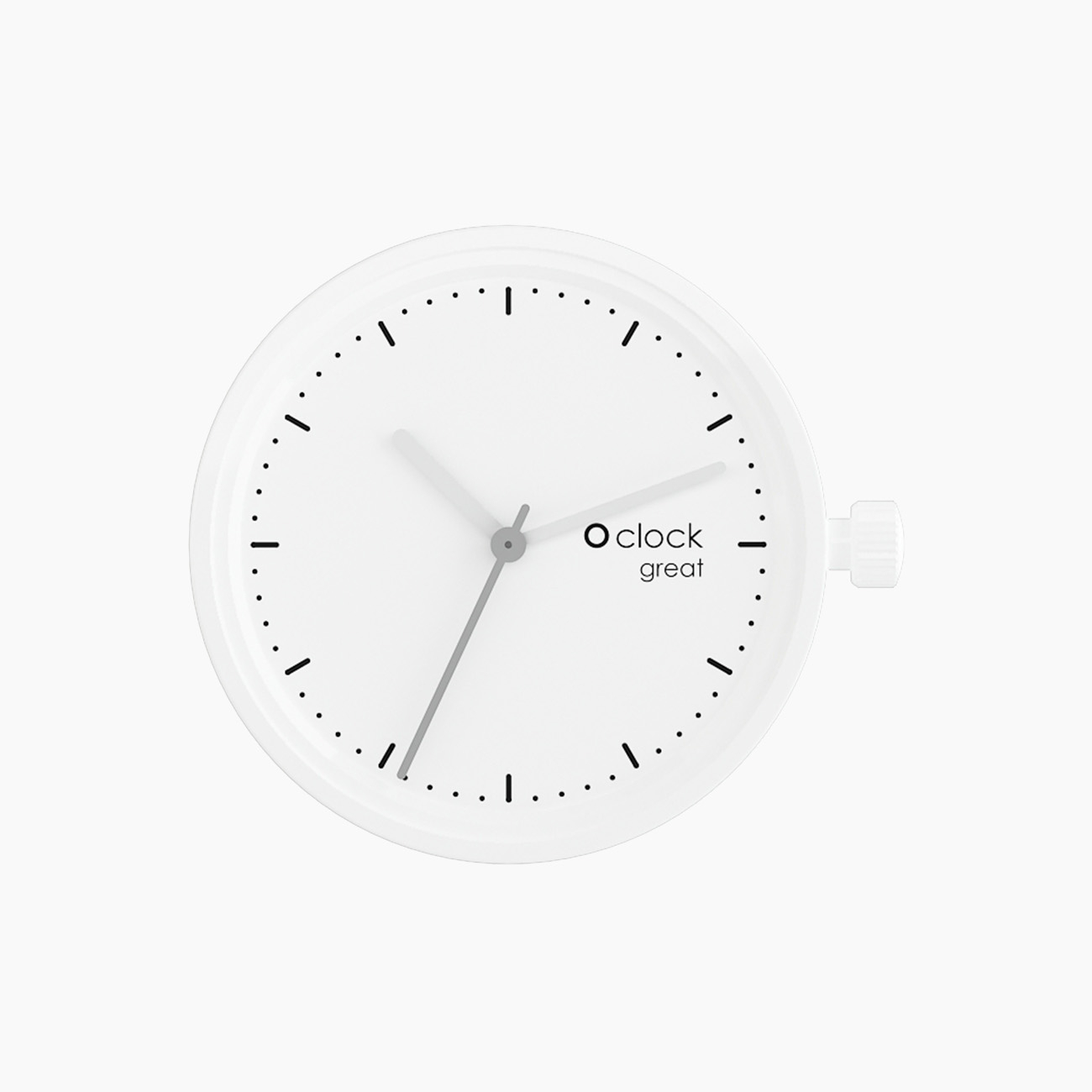 Meccanismo tone on tone bianco O clock great - O bag Official Website