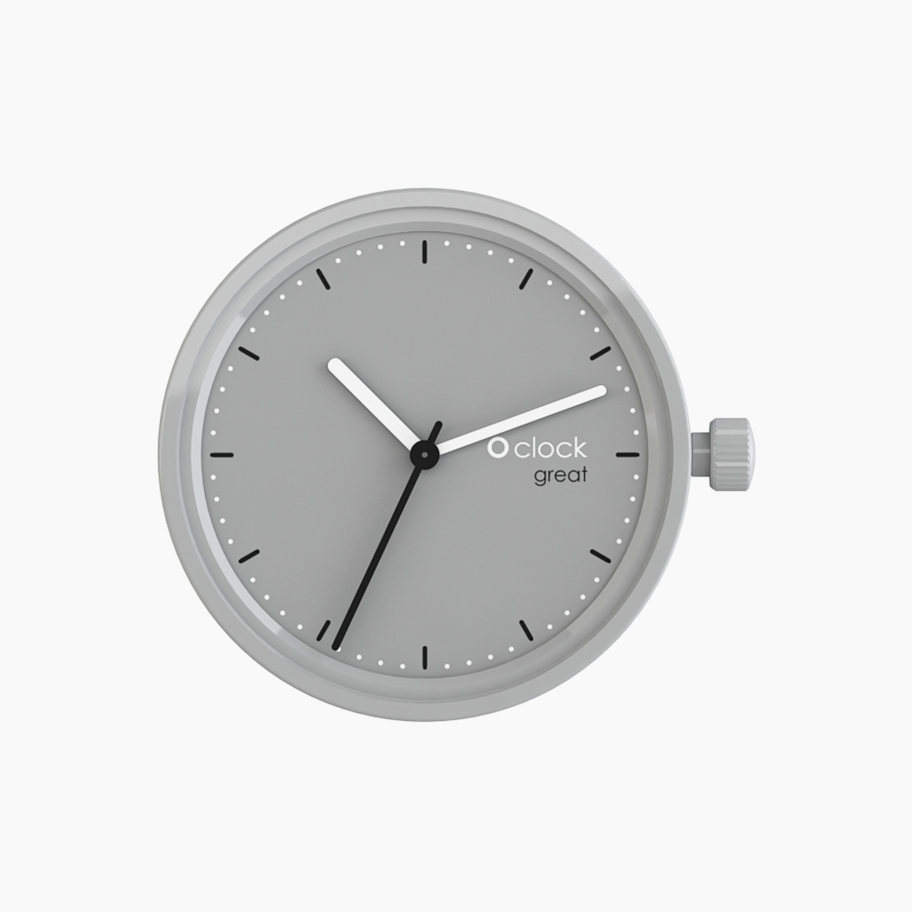 Meccanismo tone on tone grigio O clock great - O bag Official Website