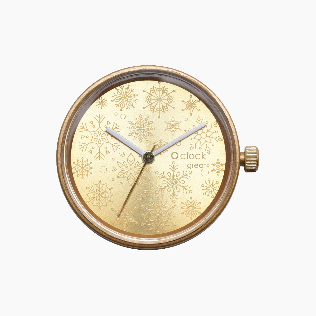 Dial christmas snowflakes yellow O clock great - O bag Official Website