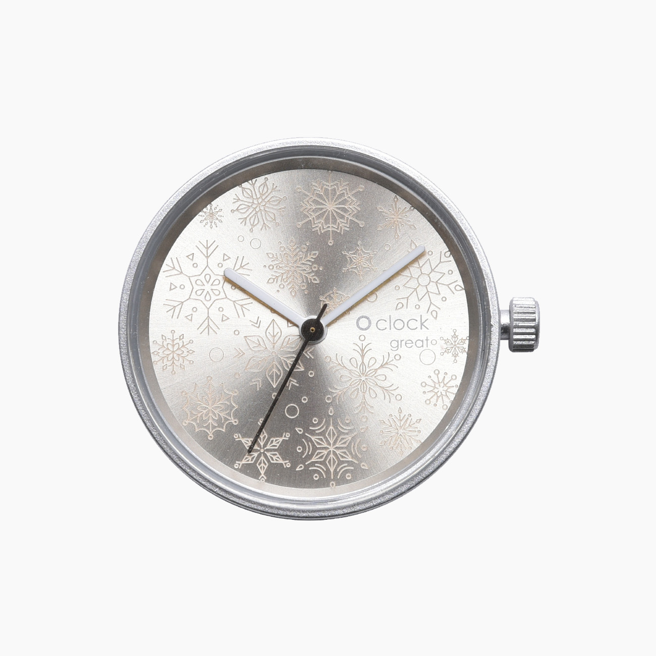 Meccanismo christmas snowflakes argento O clock great - O bag Official Website