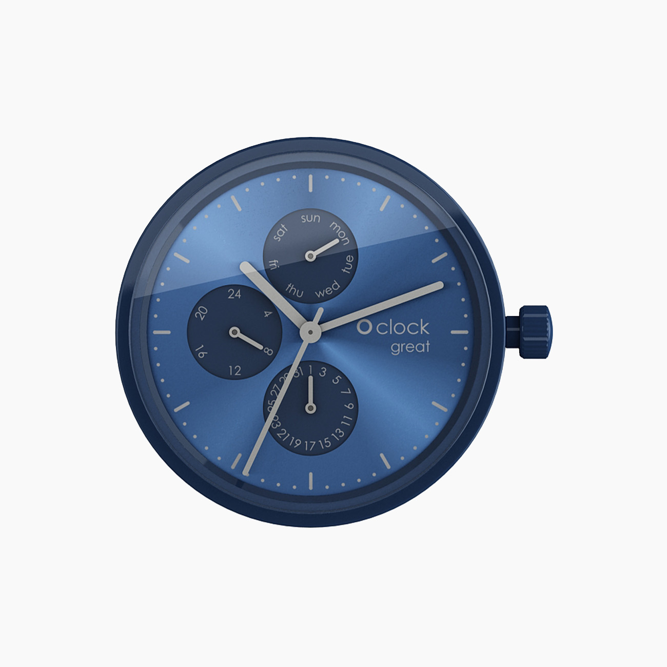 Meccanismo soleil blu datario O clock great - O bag Official Website