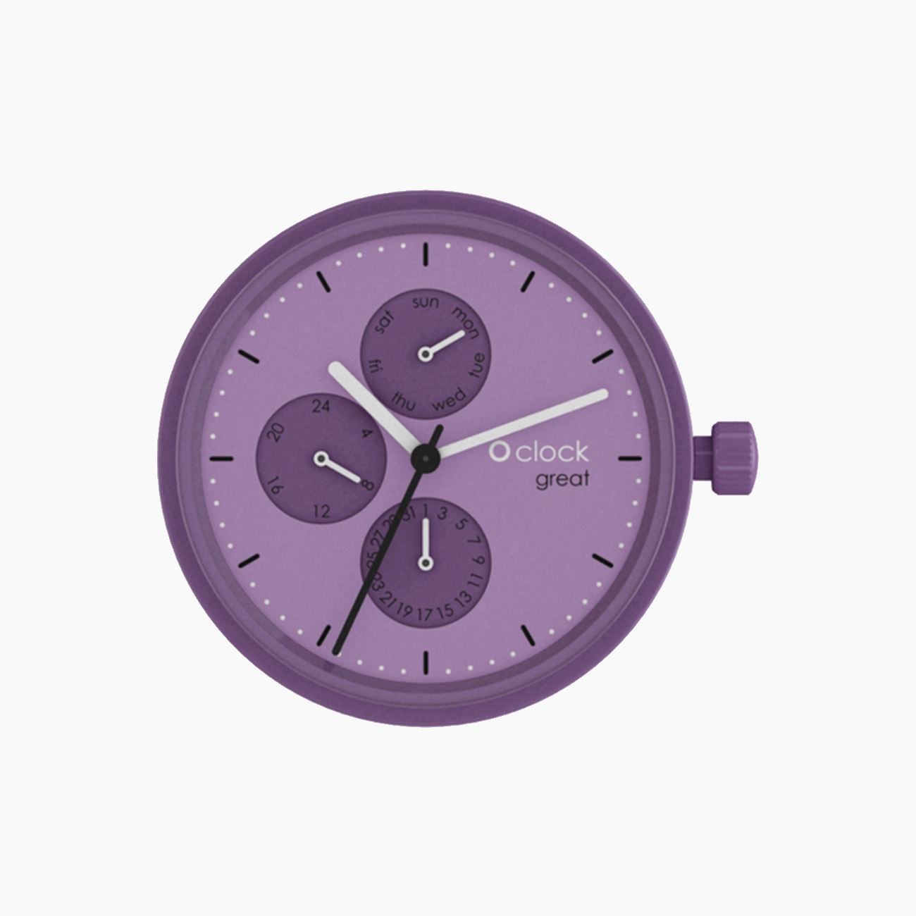 Meccanismo soleil viola datario O clock great - O bag Official Website