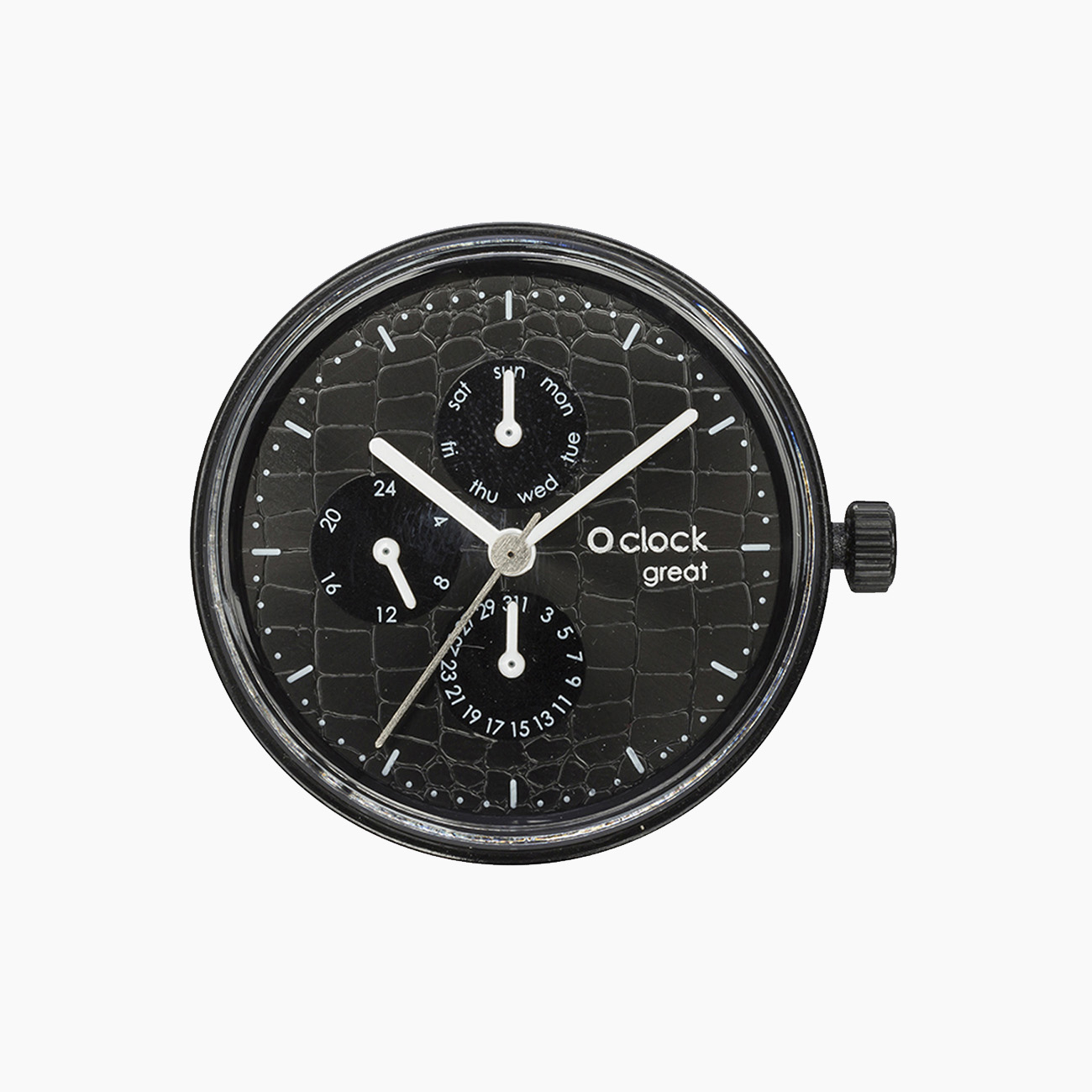 Meccanismo laser cocco nero datario O clock great - O bag Official Website