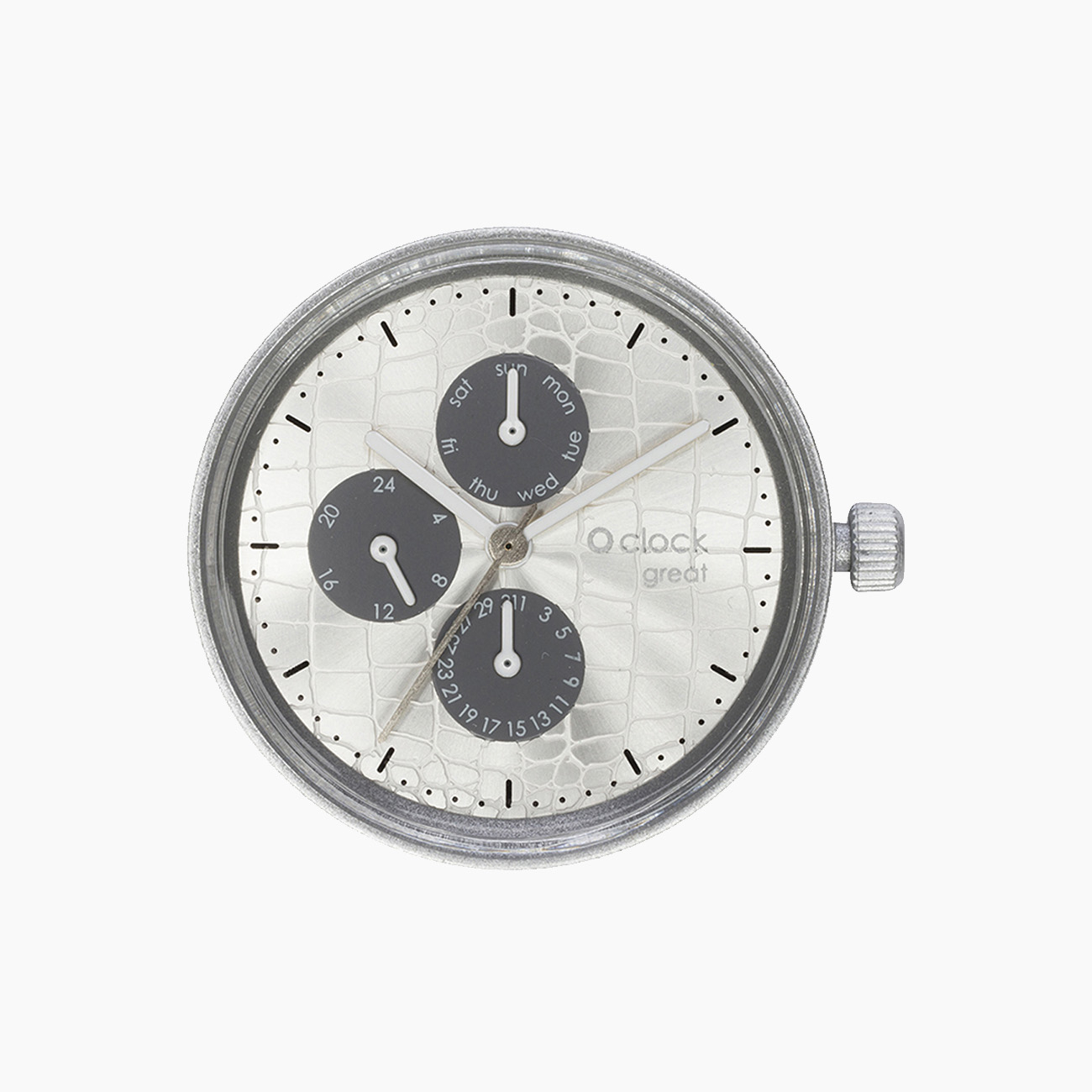 Meccanismo laser cocco argento datario O clock great - O bag Official Website
