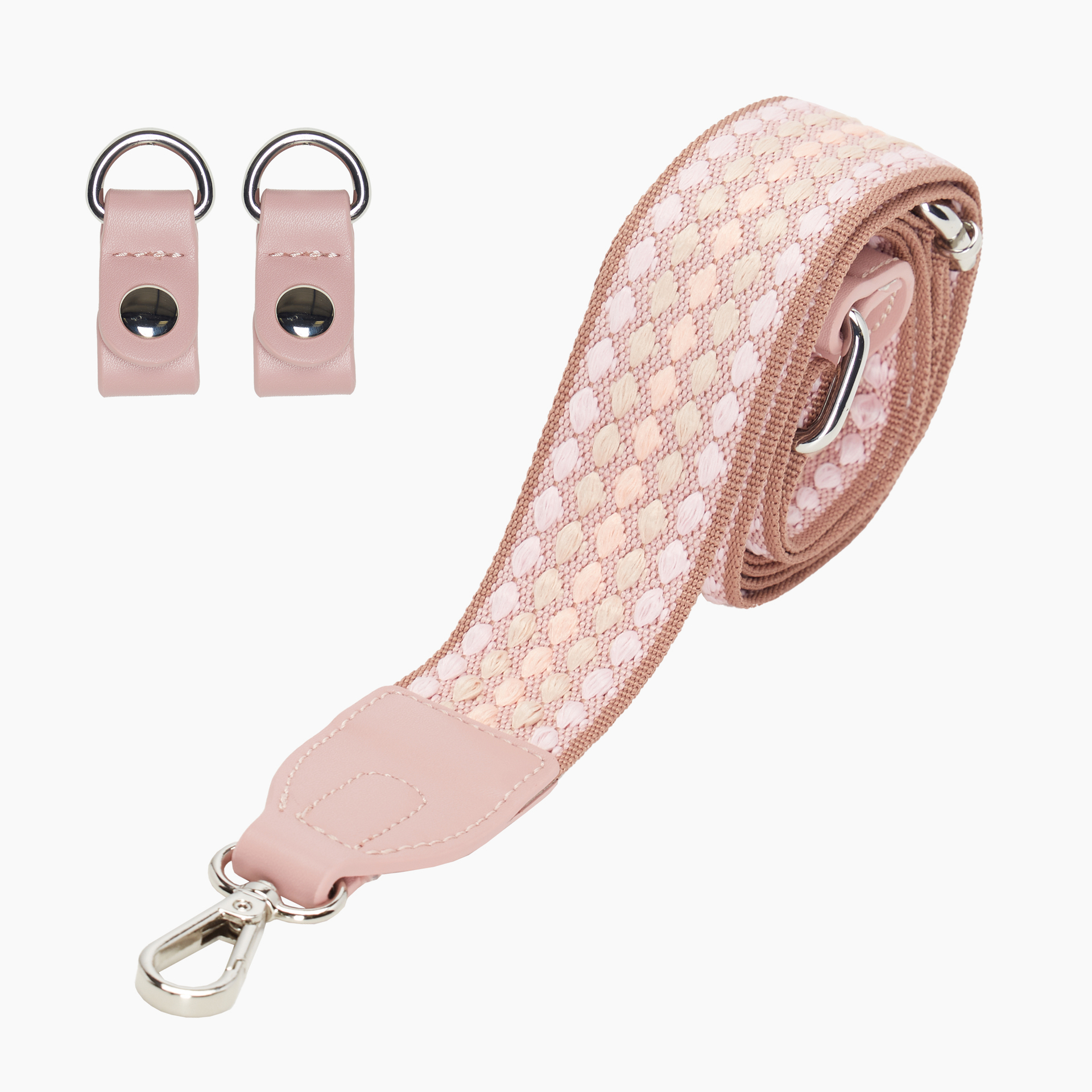 Schulterriemen aus Jacquard-Multiball Blush - O bag Official Website