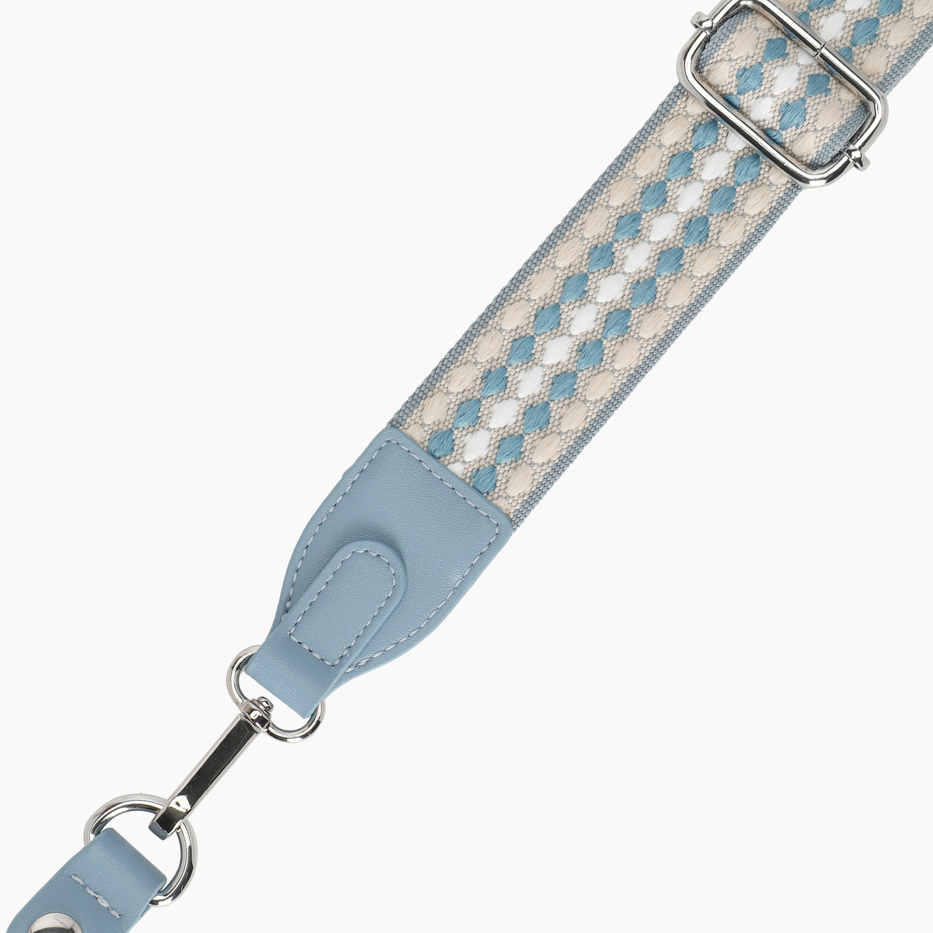 Tracolla jacquard pluriball light blue - O bag Official Website