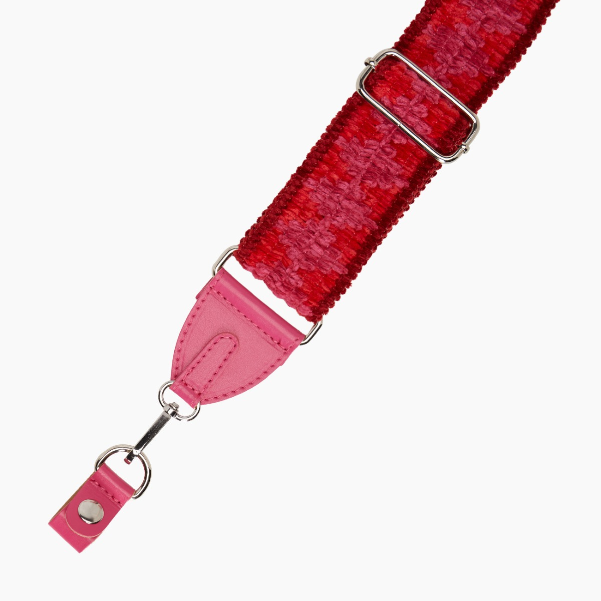 Tracolla in ciniglia fucsia rose - O bag Official Website