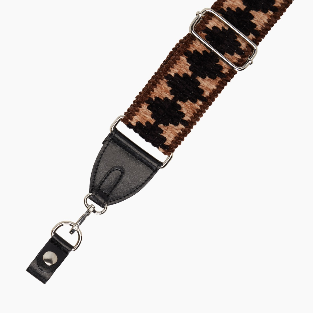 Tracolla in ciniglia nero - O bag Official Website