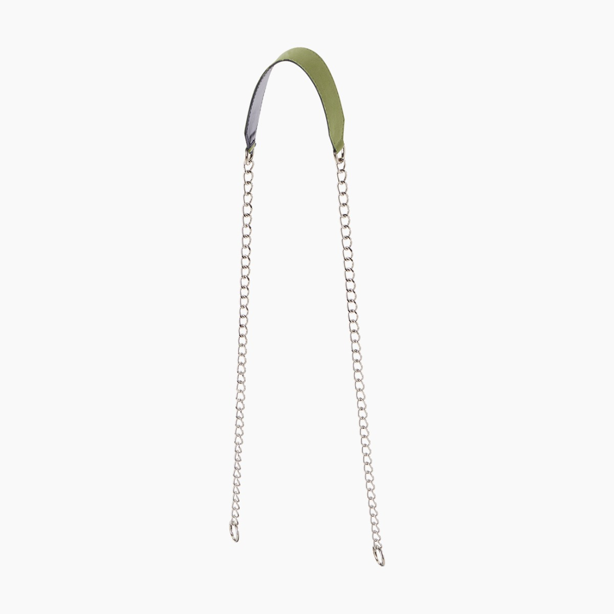 Tracolla catena larga suede avocado - O bag Official Website