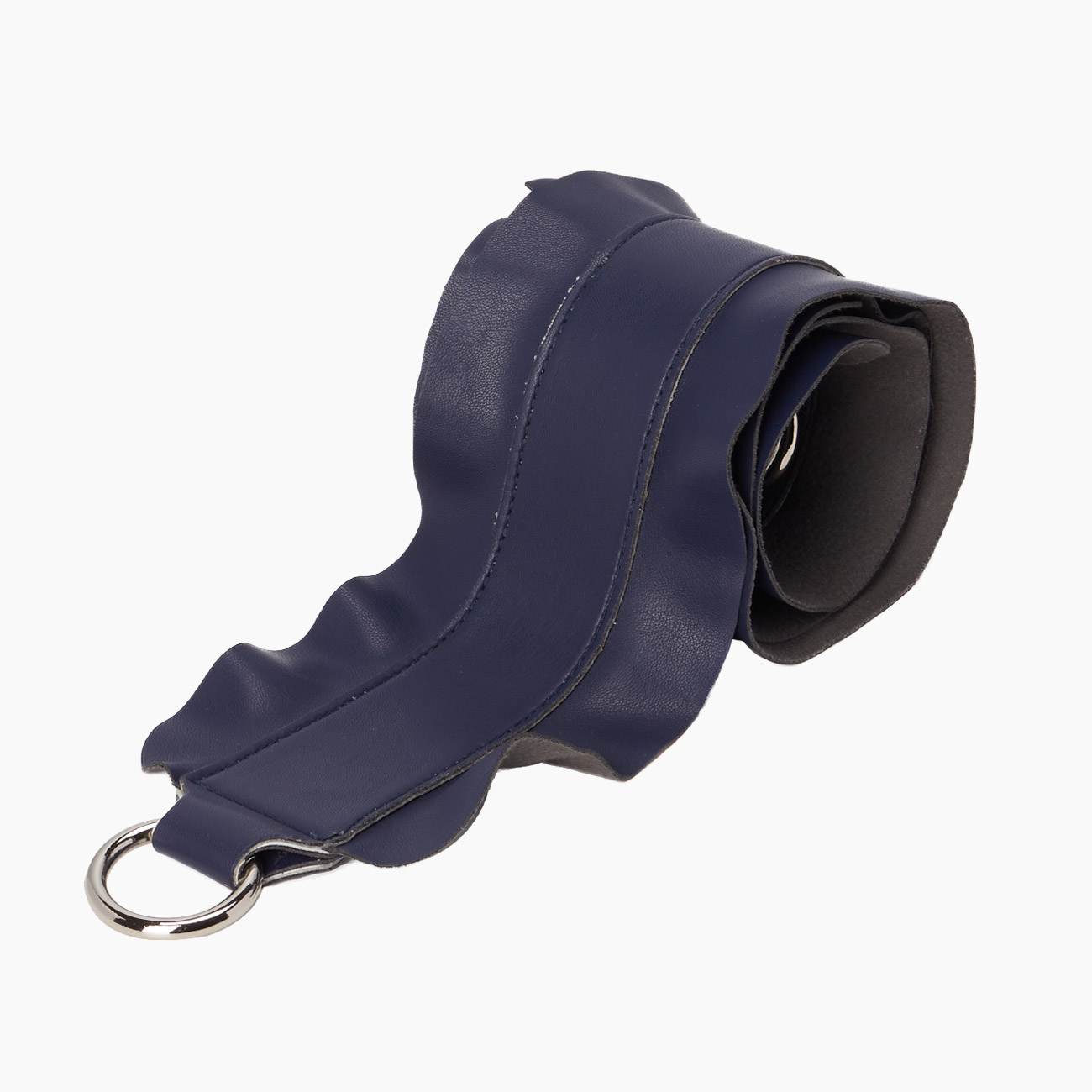 Tracolla in nappa rouche blu navy - O bag Official Website