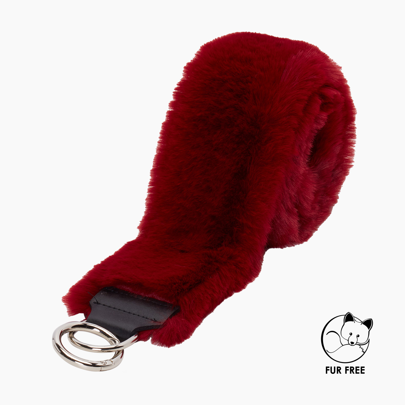 Tracolla fibra sintetica effetto lapin bordeaux - O bag Official Website